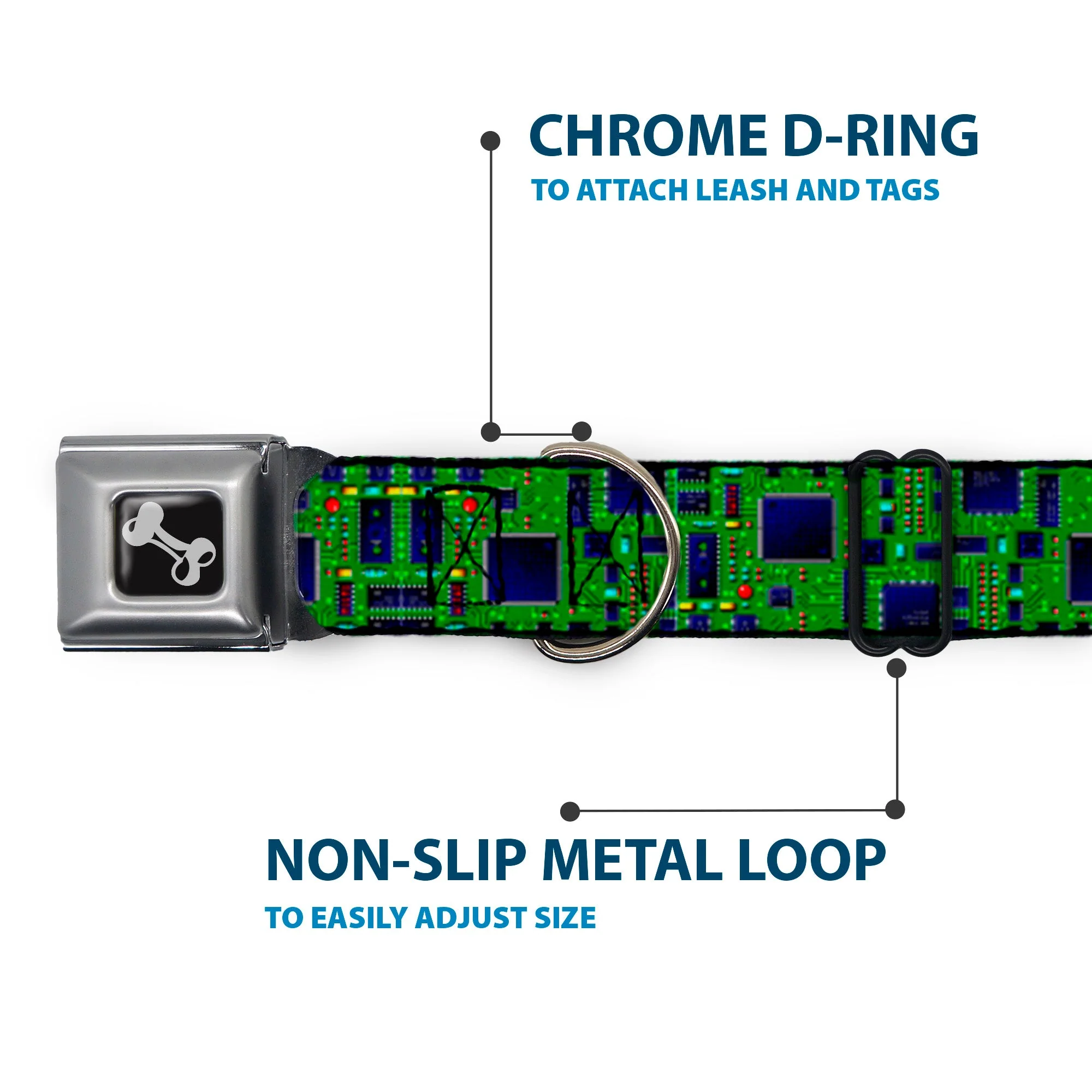 Dog Bone Seatbelt Buckle Collar - Circuit Board2 - Image 5