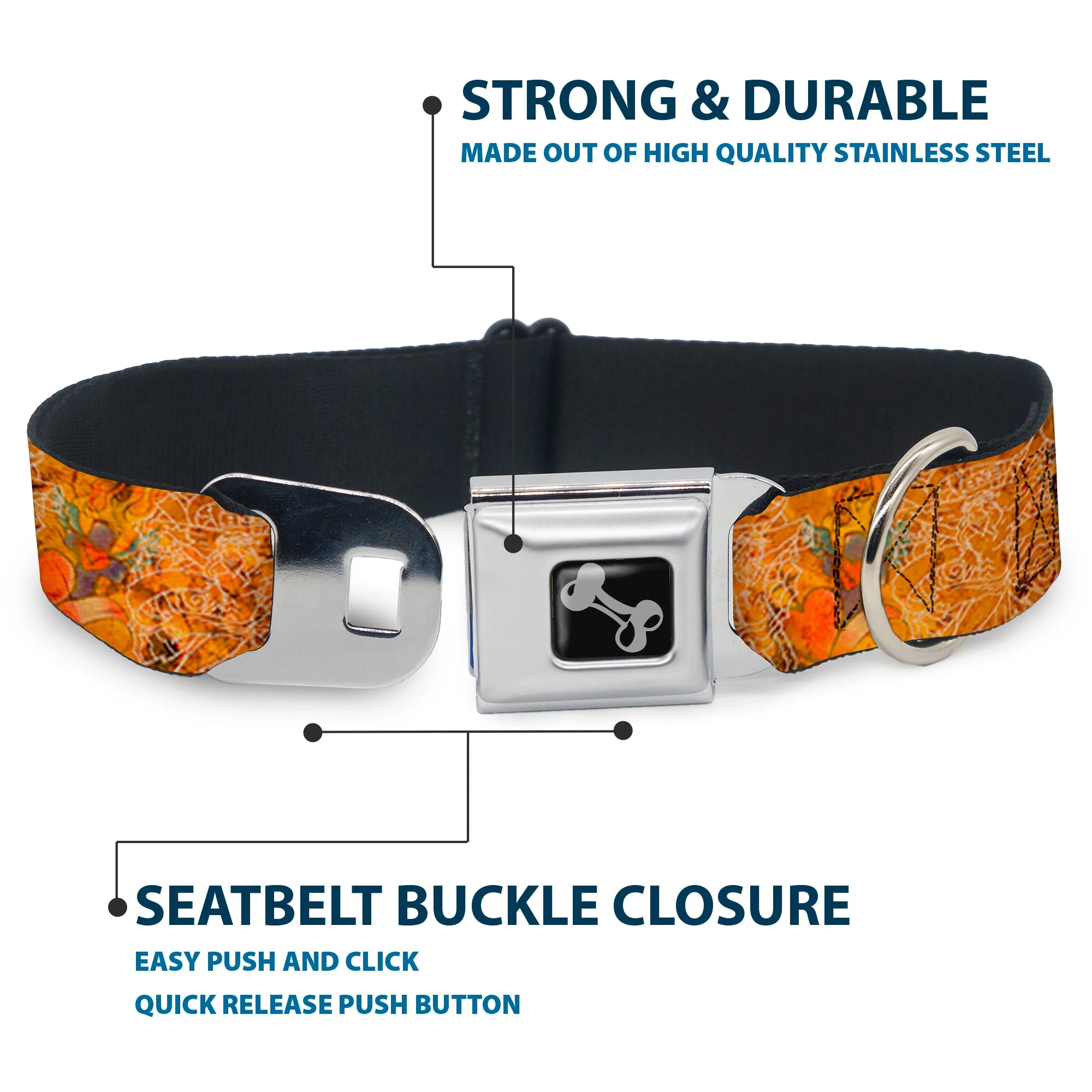 Dog Bone Seatbelt Buckle Collar - TJ-Religious - Image 4