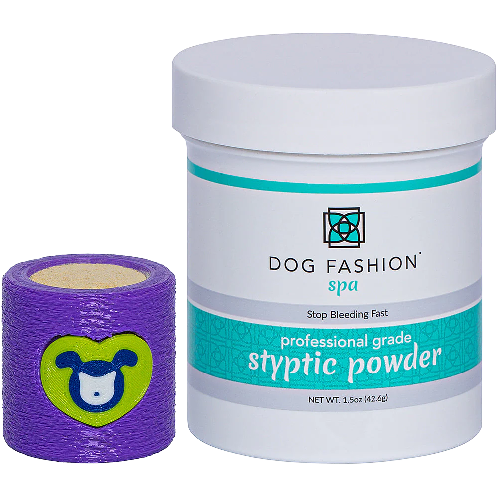 Styptic Powder with Free Holder Purple by Dog Fashion Spa