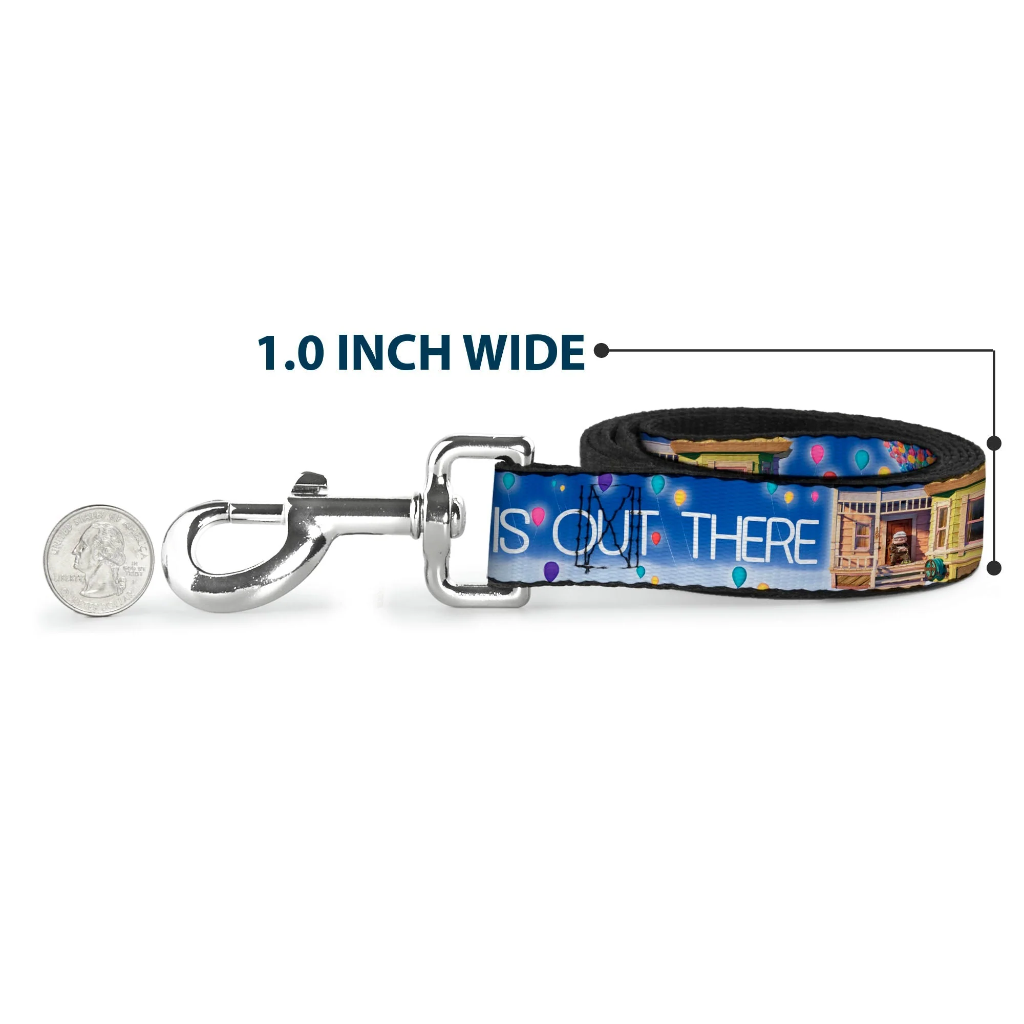 Dog Leash - ADVENTURE IS OUT THERE/Carl on Porch/Flying House/Balloons Blues/White/Multi Color - Image 5