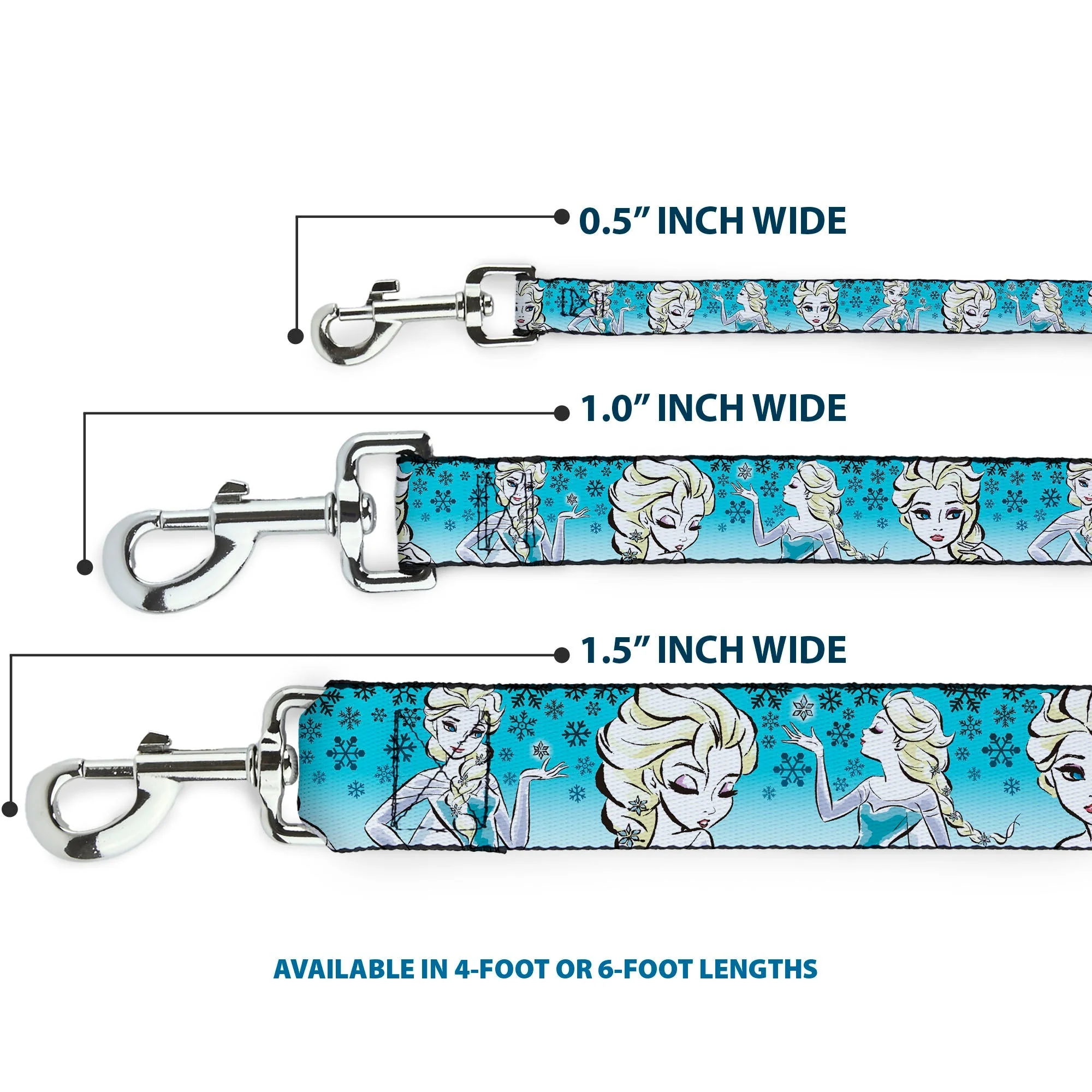 Dog Leash - Anna/Snowflakes Frozen Art Collection Poses - Image 3