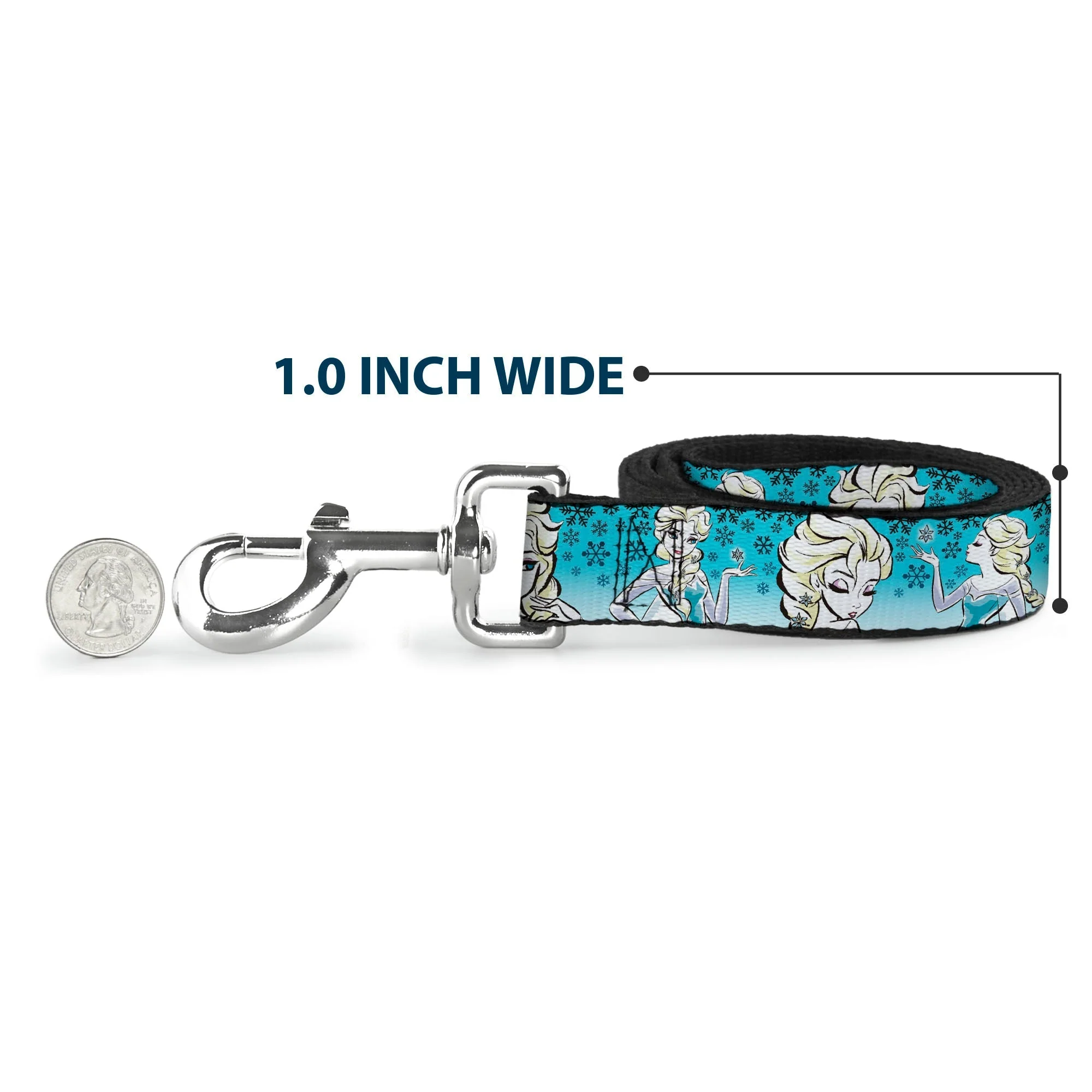 Dog Leash - Anna/Snowflakes Frozen Art Collection Poses - Image 5