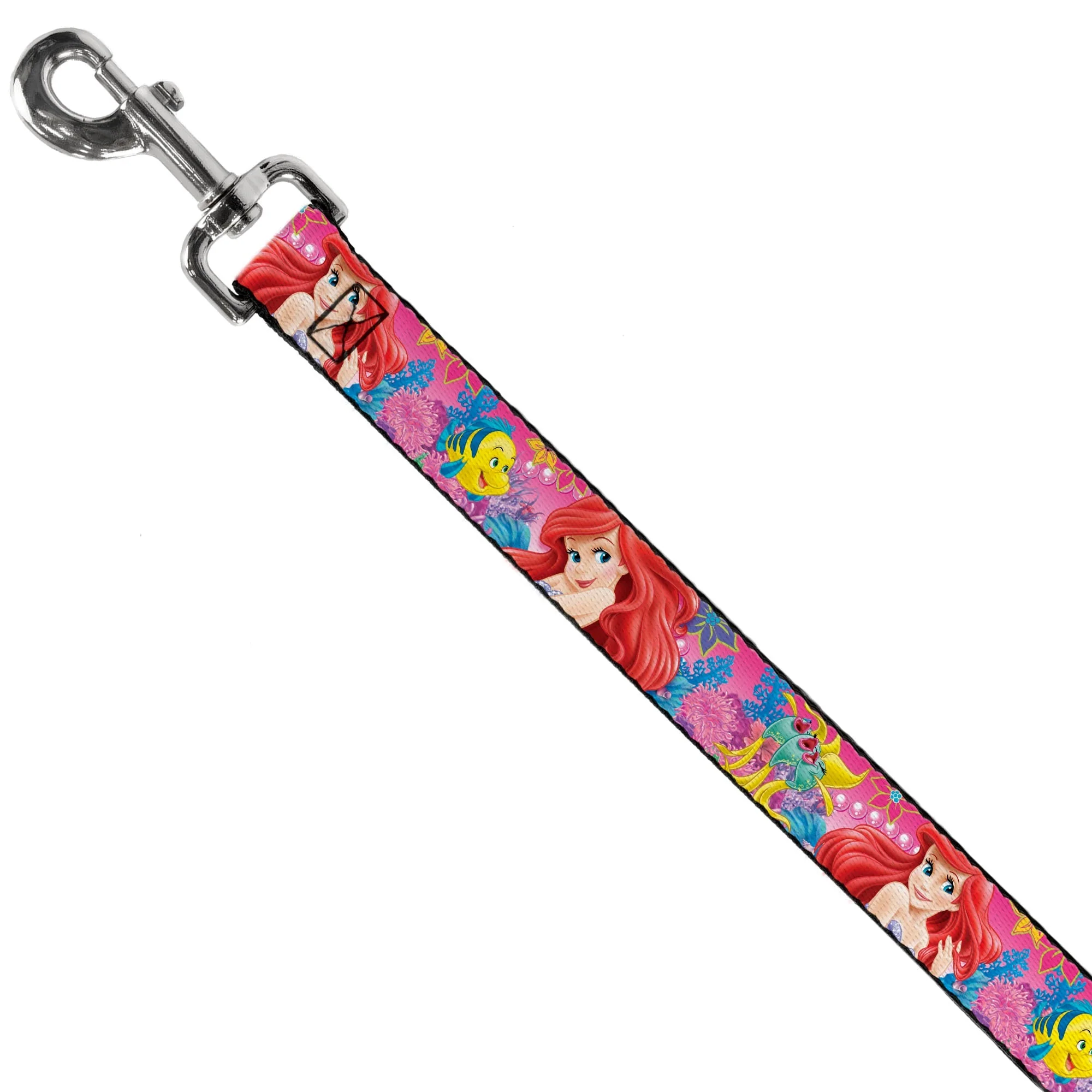Dog Leash - Ariel/Flounder/Fish Trio Poses Pinks - Image 2
