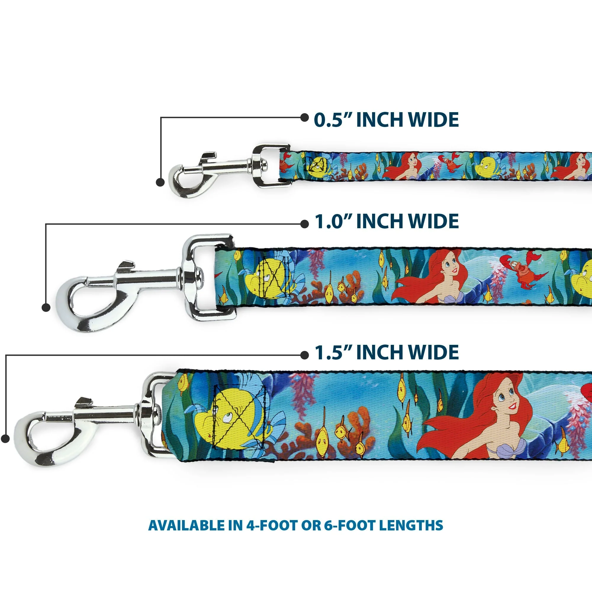 Dog Leash - Ariel, Sebastian & Flounder Scene2 - Image 3