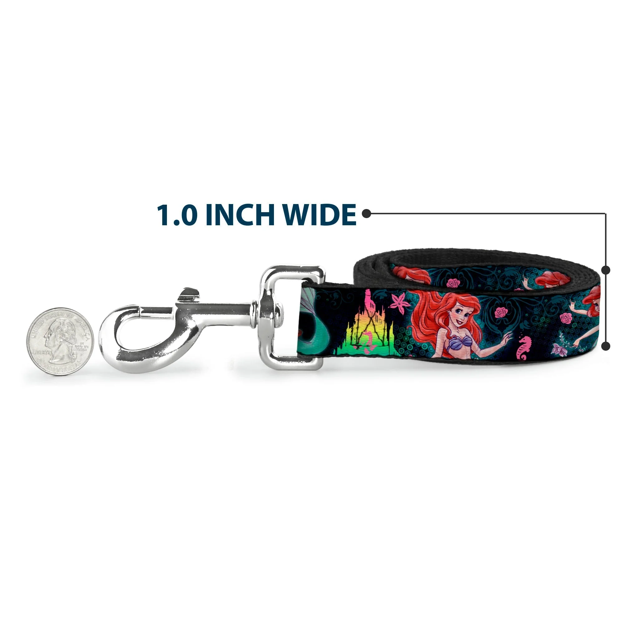 Dog Leash - Ariel Underwater Poses/Palace Silhouette - Image 5