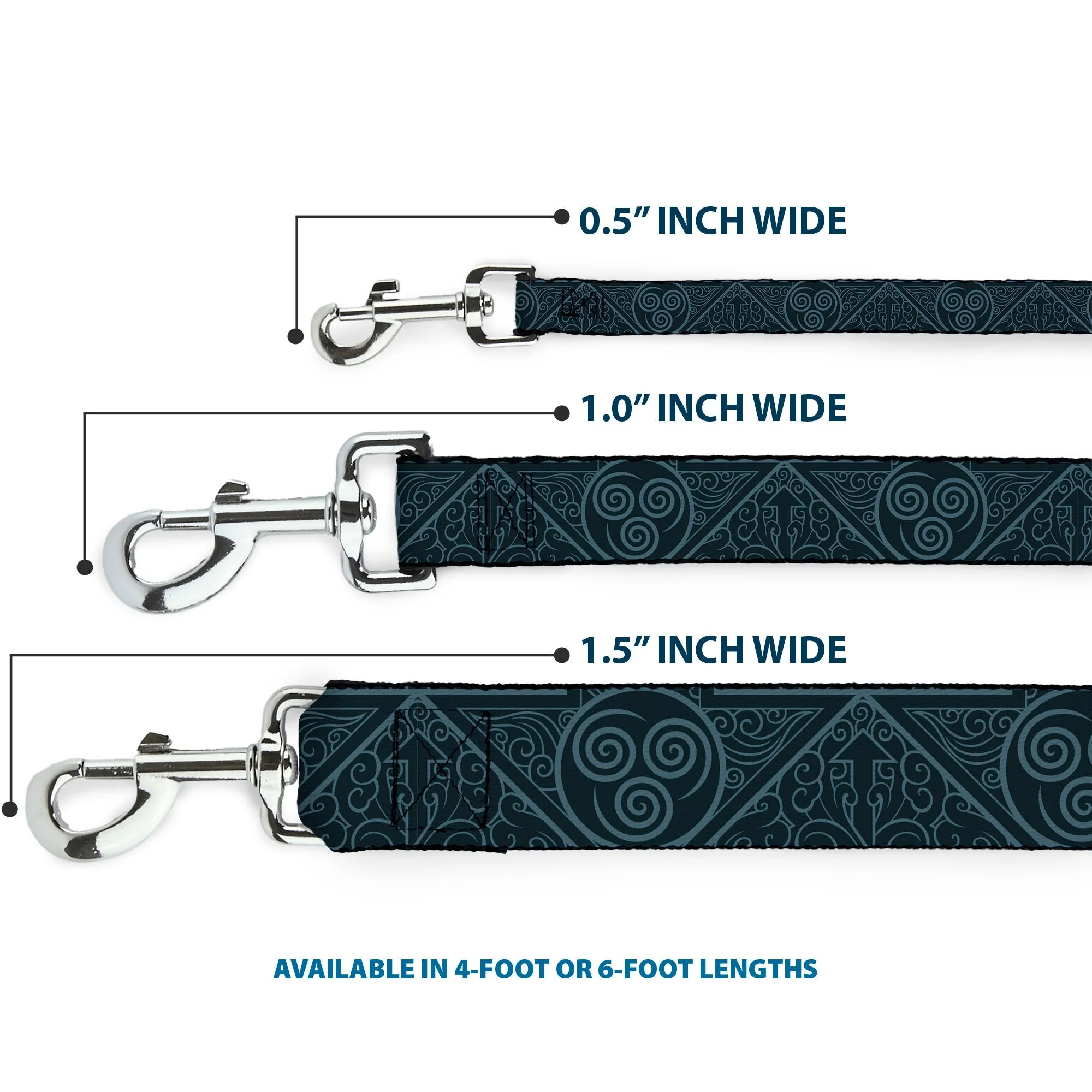 Dog Leash - Avatar Last Airbender Air Element Symbol Blues - Image 3