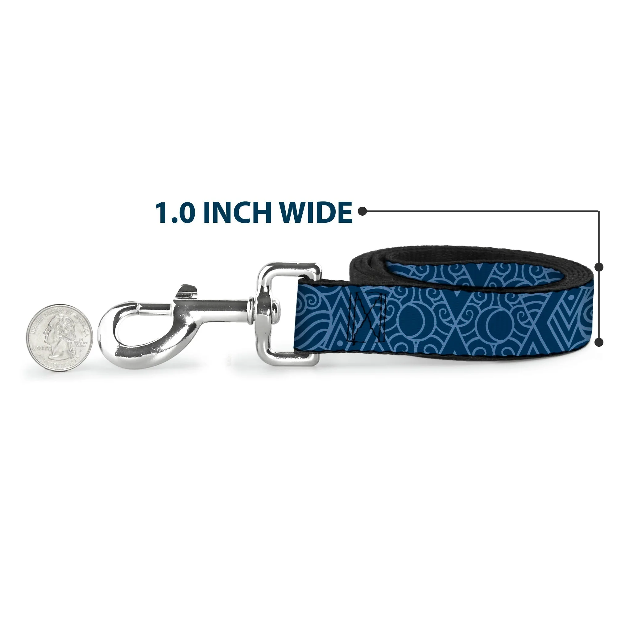 Dog Leash - Avatar Last Airbender Water Element Symbol Blues - Image 5