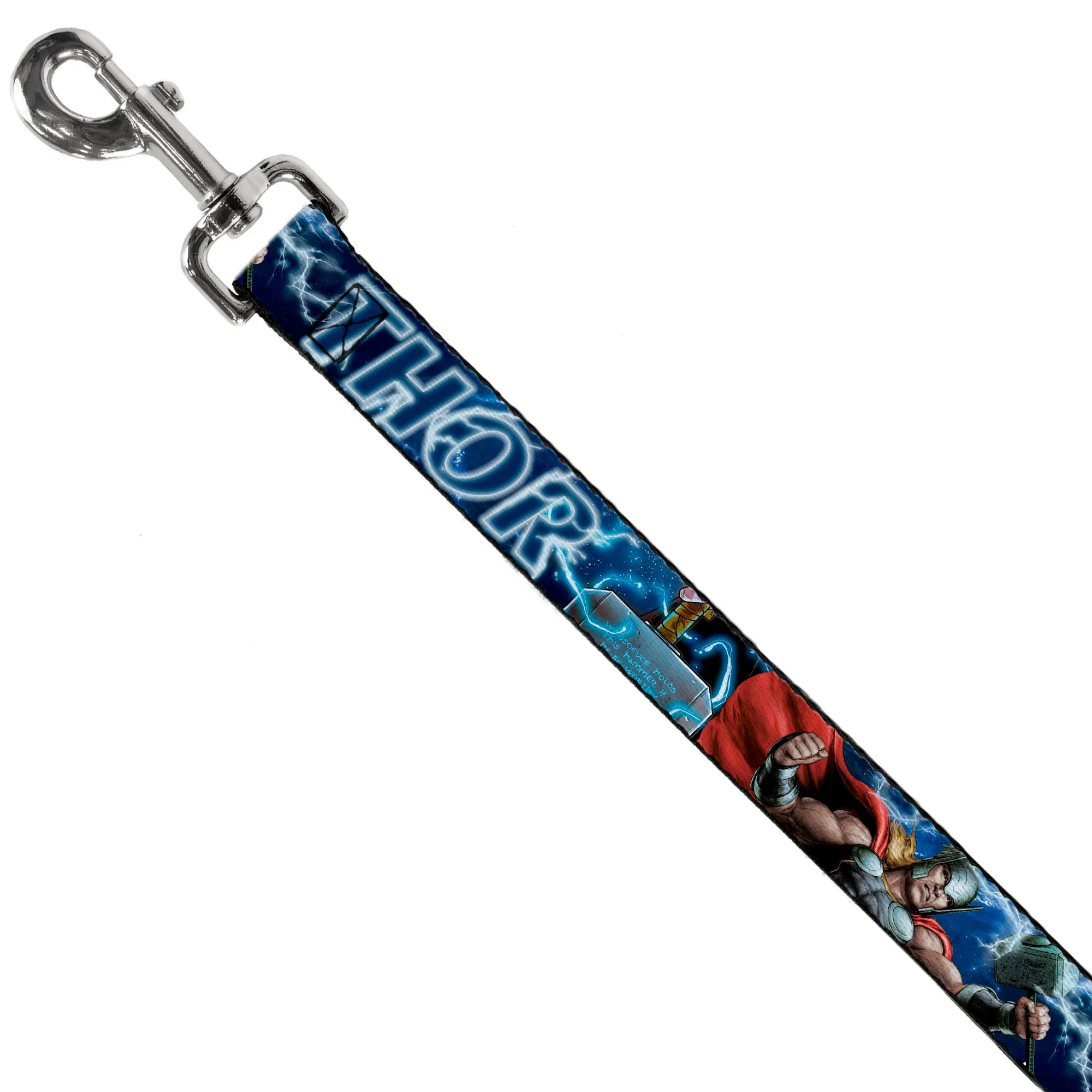 Dog Leash - Avengers THOR Hammer/Action Pose Galaxy Blues/White - Image 2