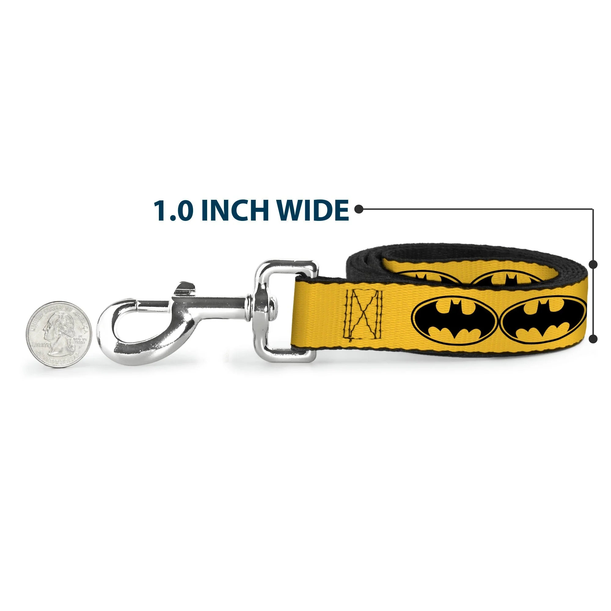Dog Leash - Bat Signal-3 Yellow/Black/Yellow - Image 5