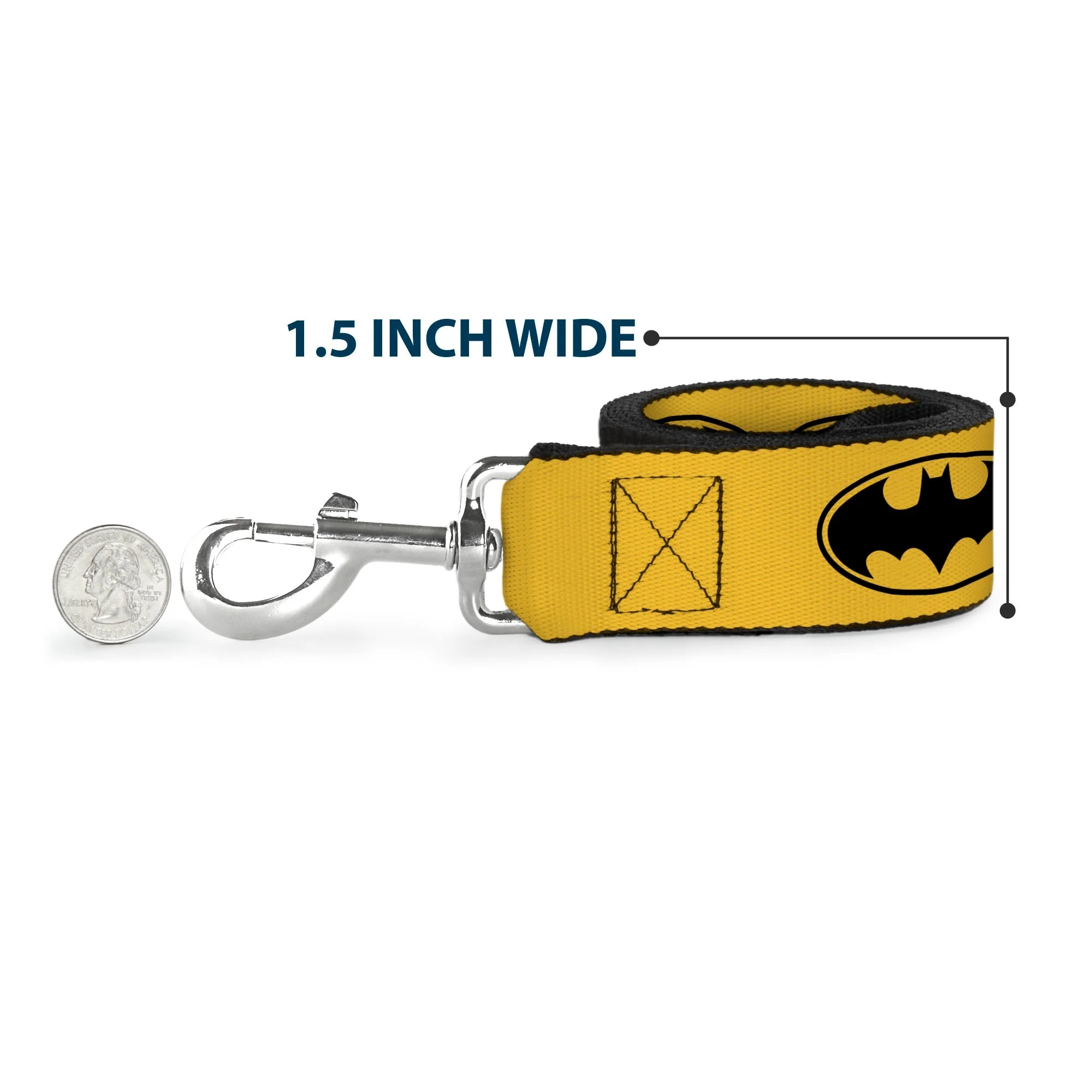 Dog Leash - Bat Signal-3 Yellow/Black/Yellow - Image 6