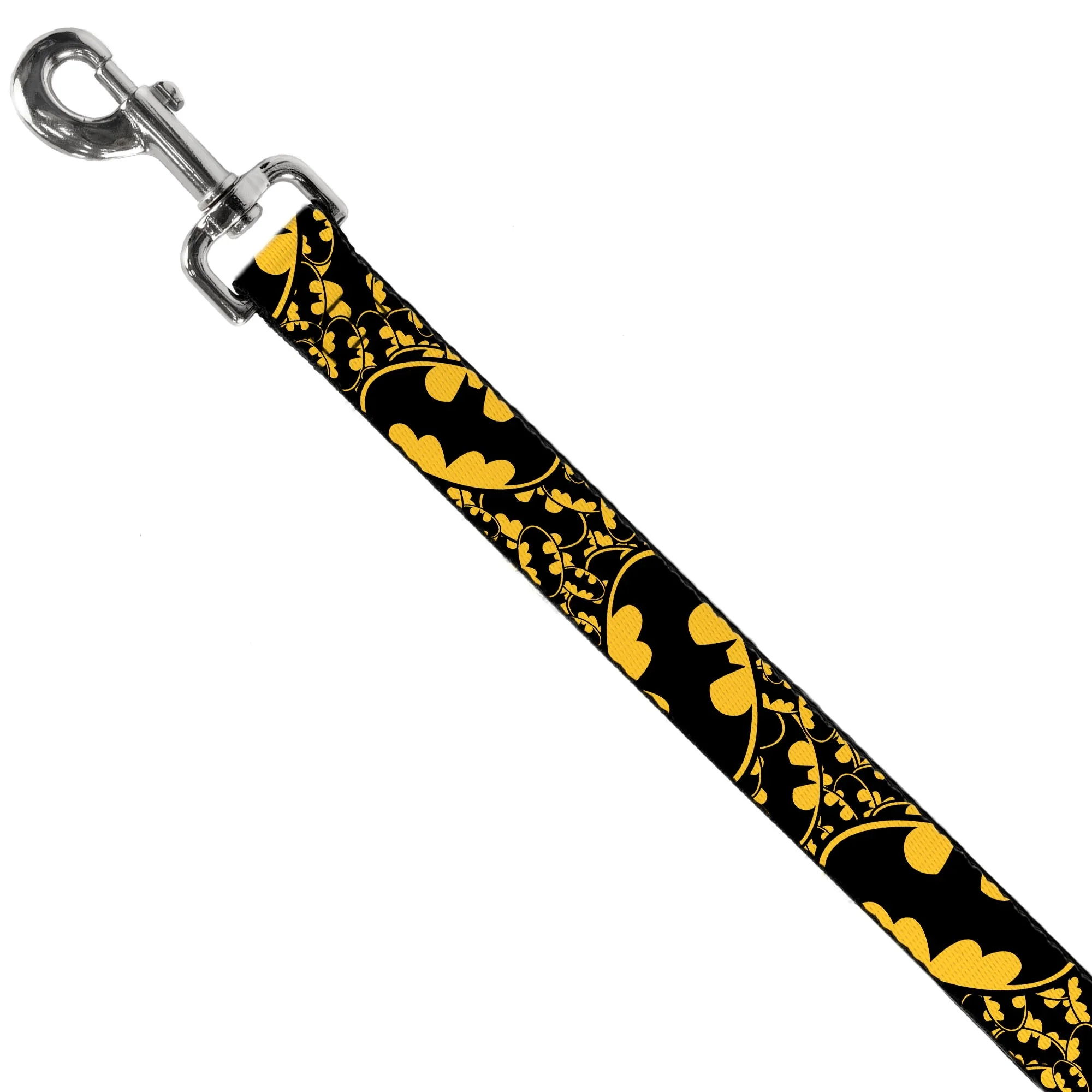 Dog Leash - Bat Signals Stacked w/CLOSE-UP Yellow/Black - Image 2