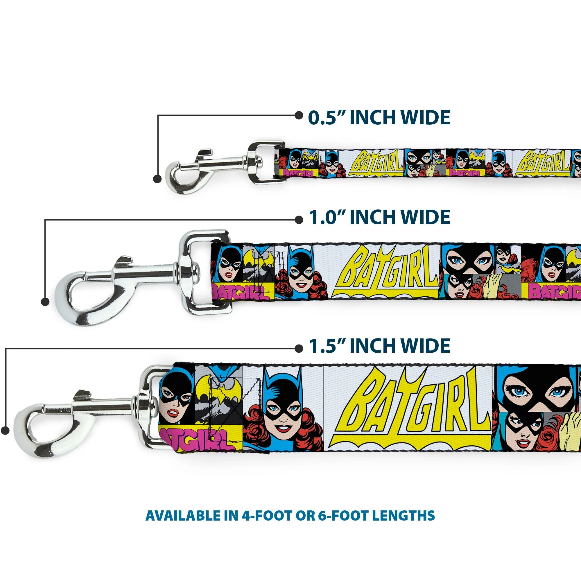 Dog Leash - BATGIRL Panels Yellow/Pink - Image 3