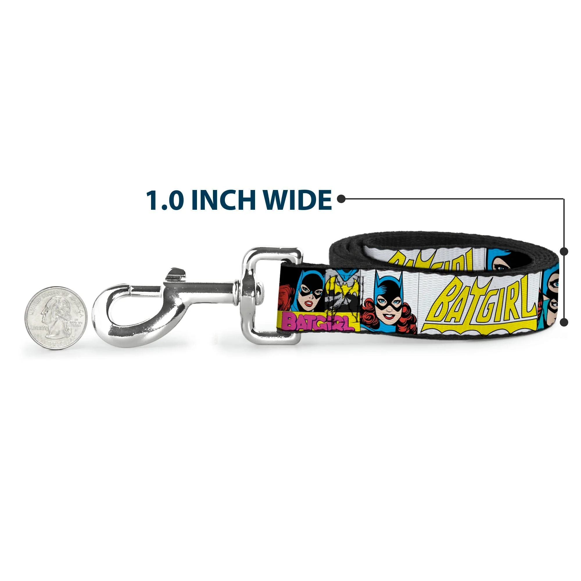 Dog Leash - BATGIRL Panels Yellow/Pink - Image 5