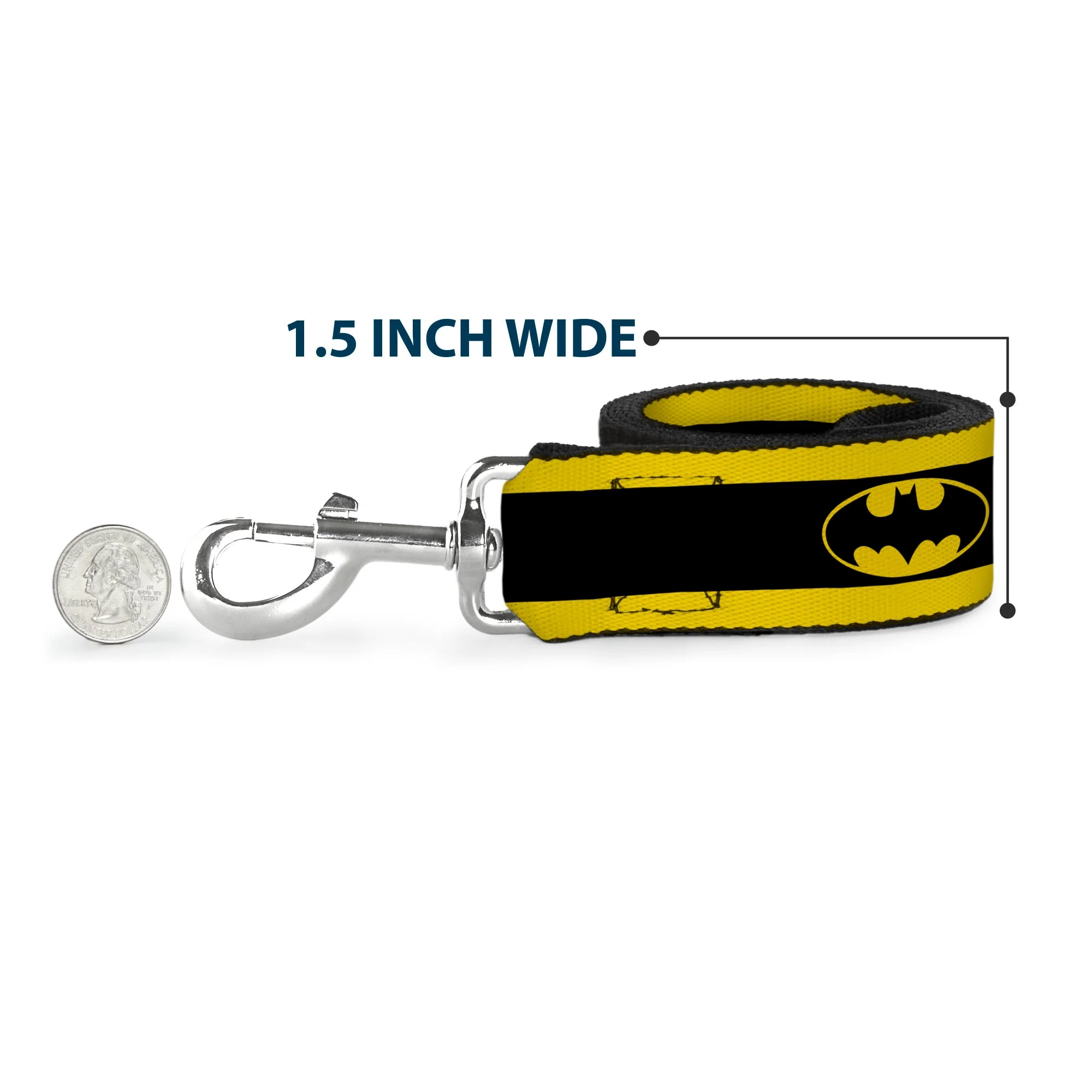Dog Leash - BATMAN/Logo Stripe Yellow/Black - Image 6