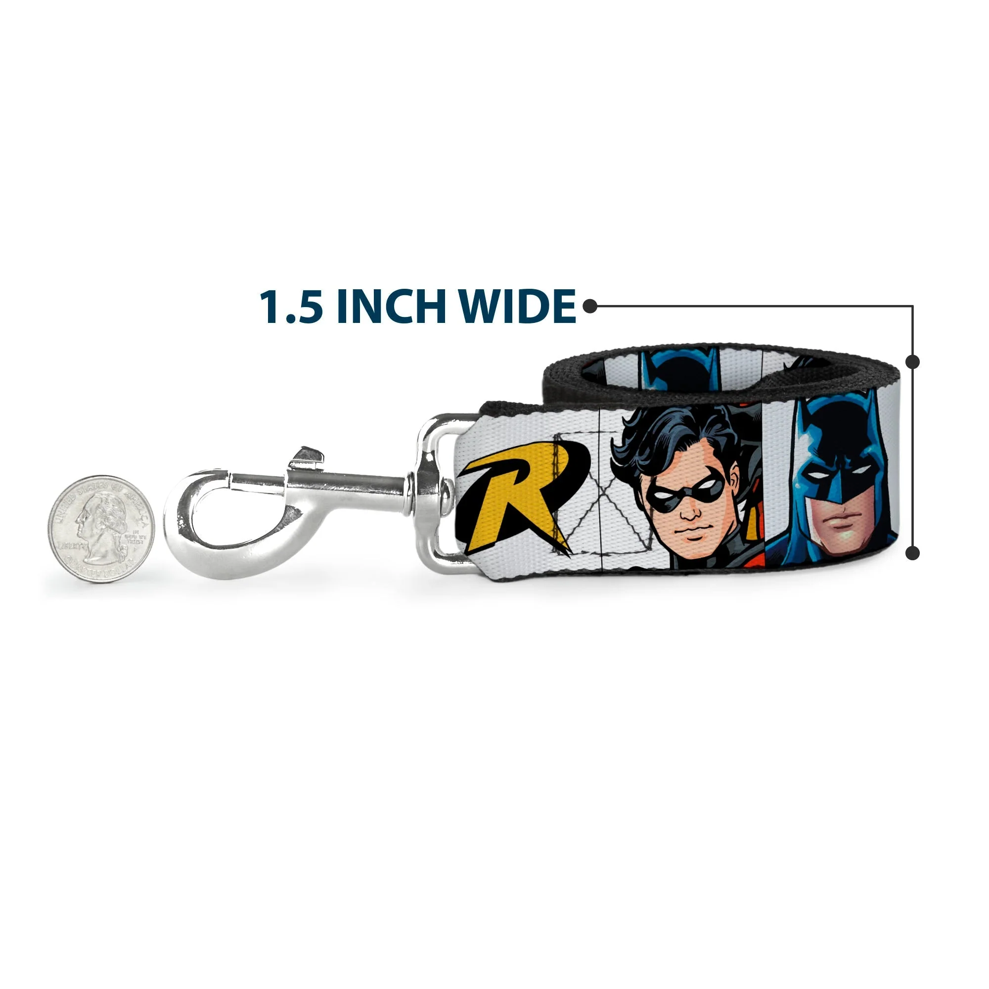 Dog Leash - Batman & Robin Blocks White - Image 6