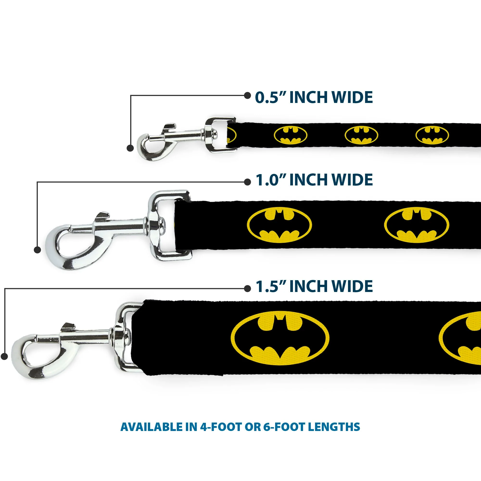 Dog Leash - Batman Shield Black/Yellow - Image 3