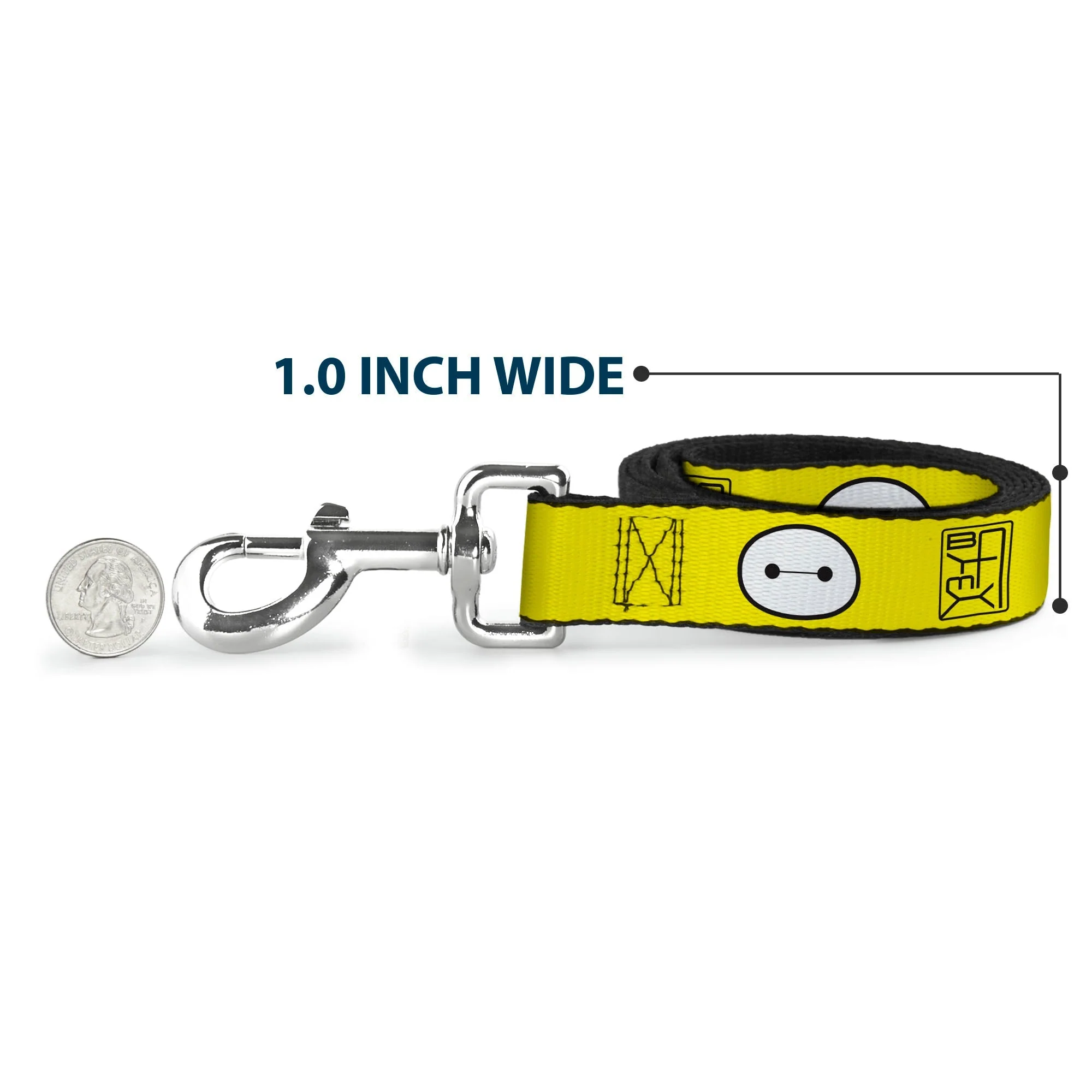 Dog Leash - BAYMAX Hanko/Face Yellow/Black/White - Image 5