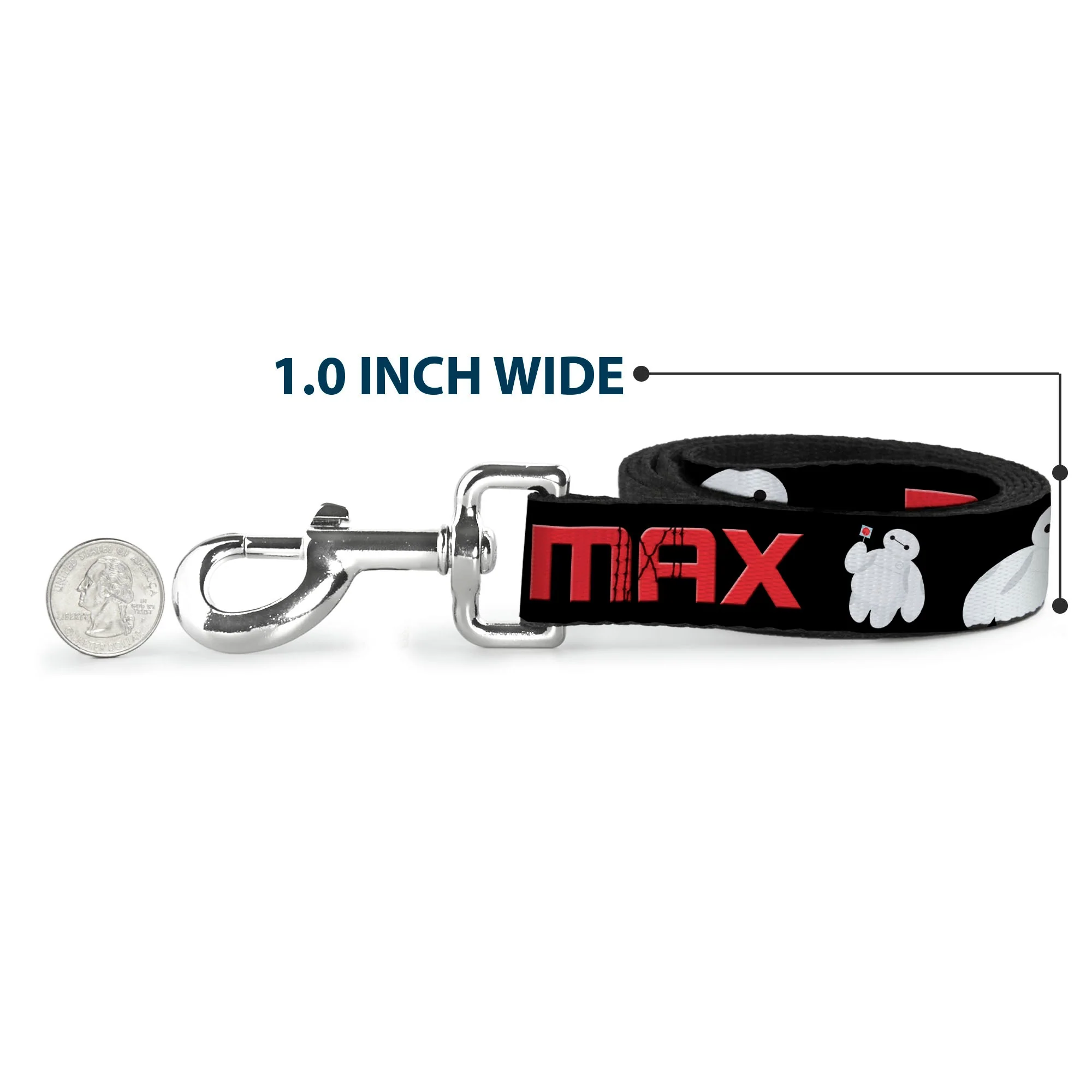 Dog Leash - BAYMAX Poses Black/White/Red - Image 5