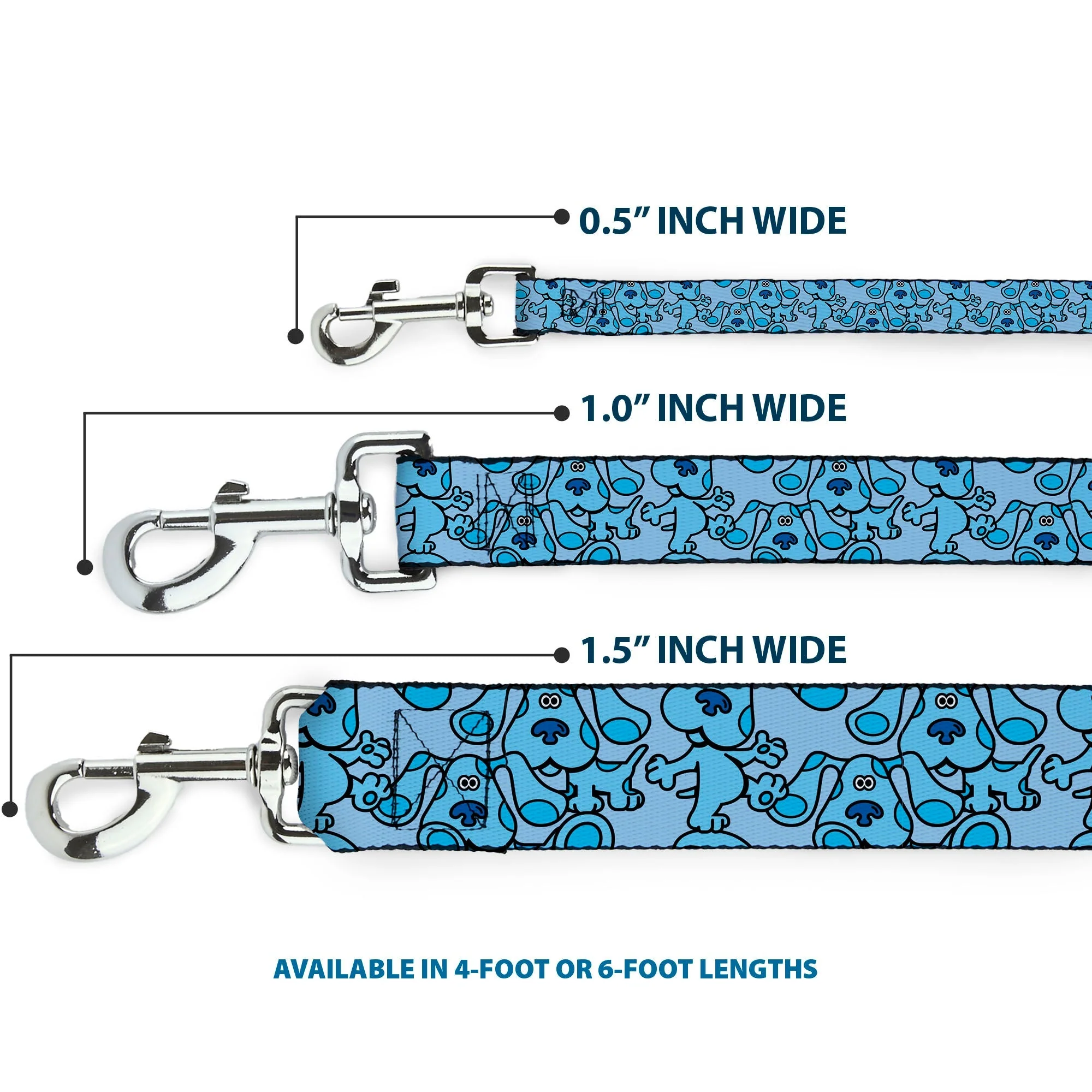 Dog Leash - Blues Clues Blue Poses Scattered Blues - Image 3
