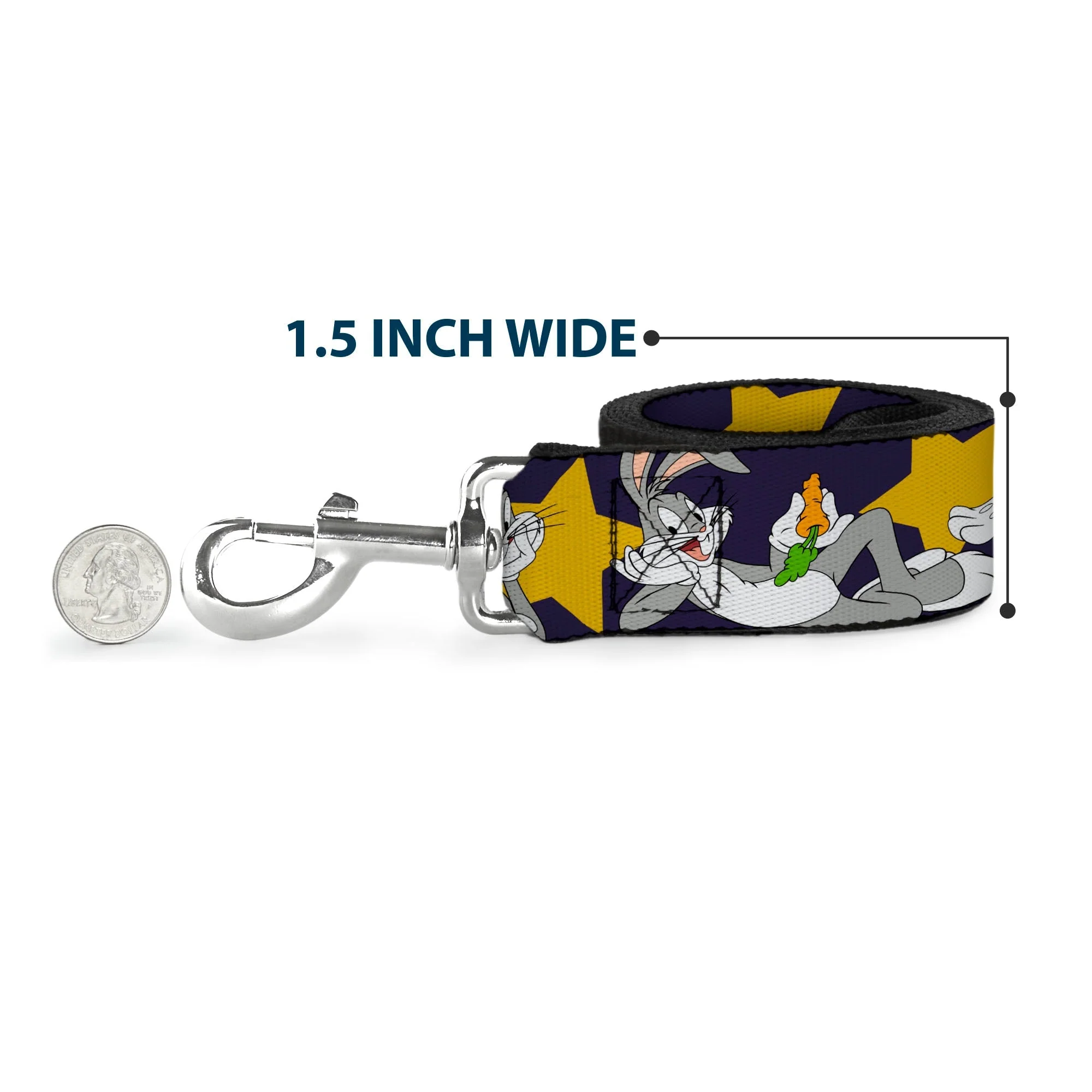 Dog Leash - Bugs Bunny Poses/Stars Navy - Image 6