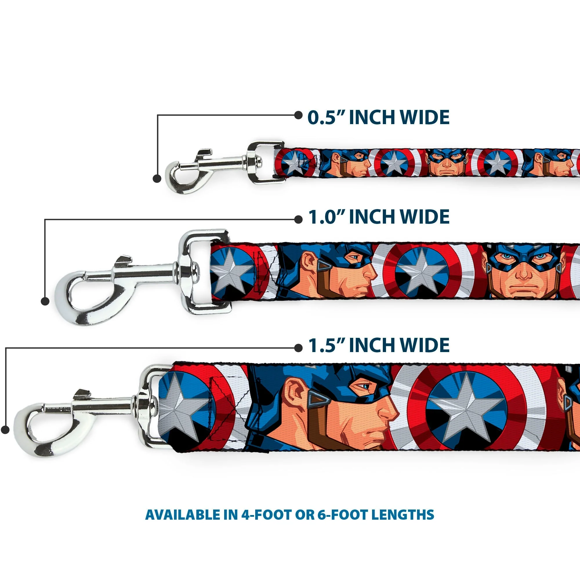 Dog Leash - Captain America Face Turns/Shield CLOSE-UP - Image 3