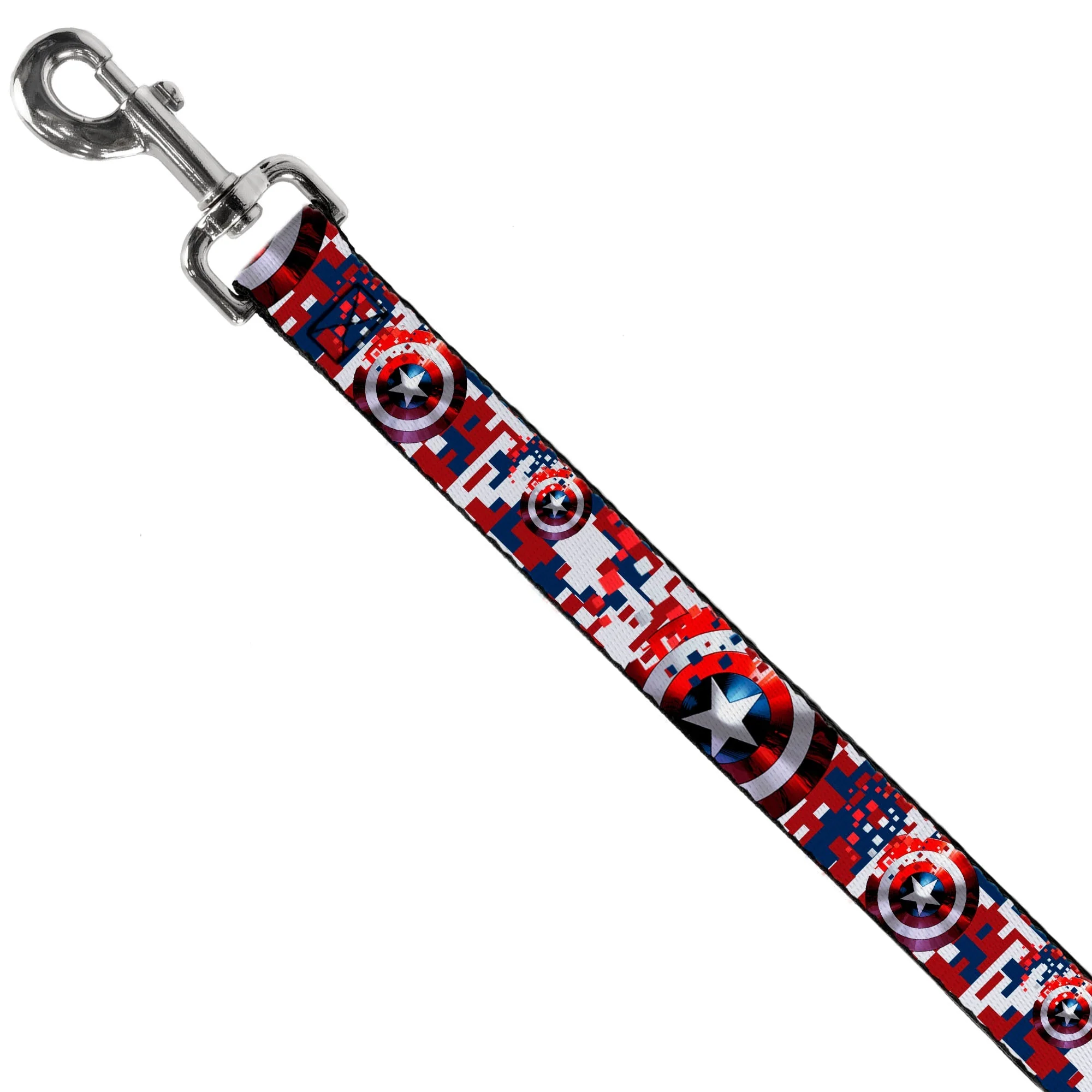 Dog Leash - Captain America Shield Digital Camo Blue/White/Red - Image 2