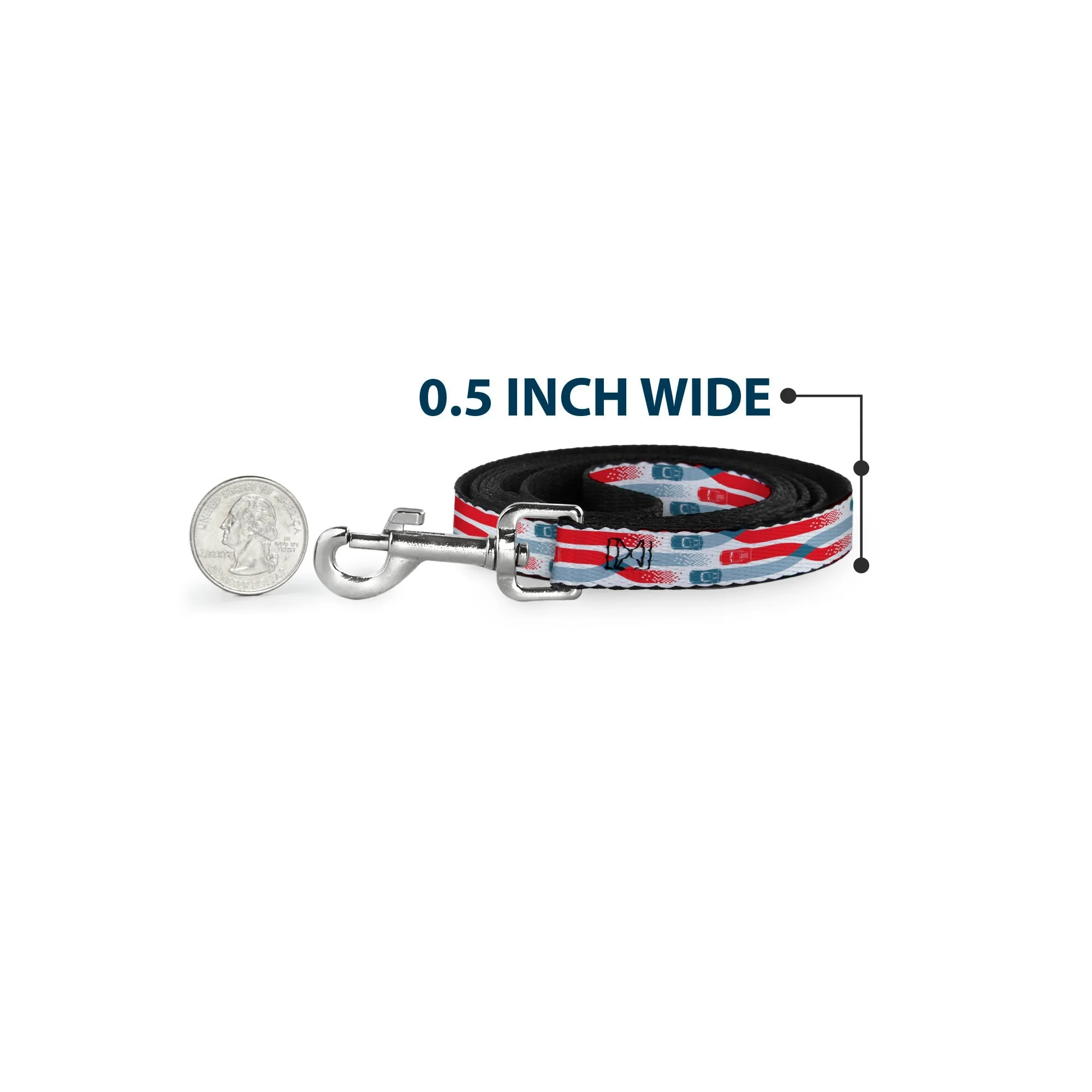 Dog Leash - Cars 3 Cars Crossing White/Blues/Reds - Image 4