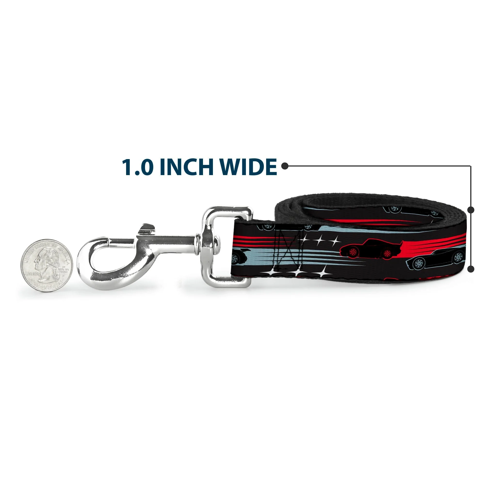 Dog Leash - Cars 3 Cars Stripes/Stars Grays/Blues/Reds - Image 5