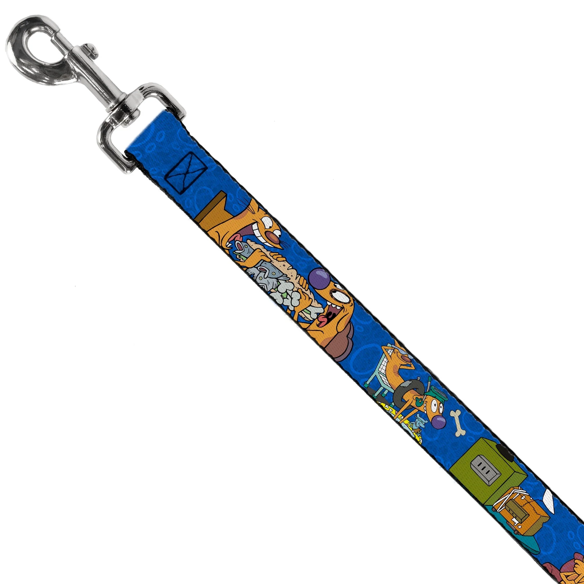 Dog Leash - CatDog Hanging Out Poses Blue - Image 2