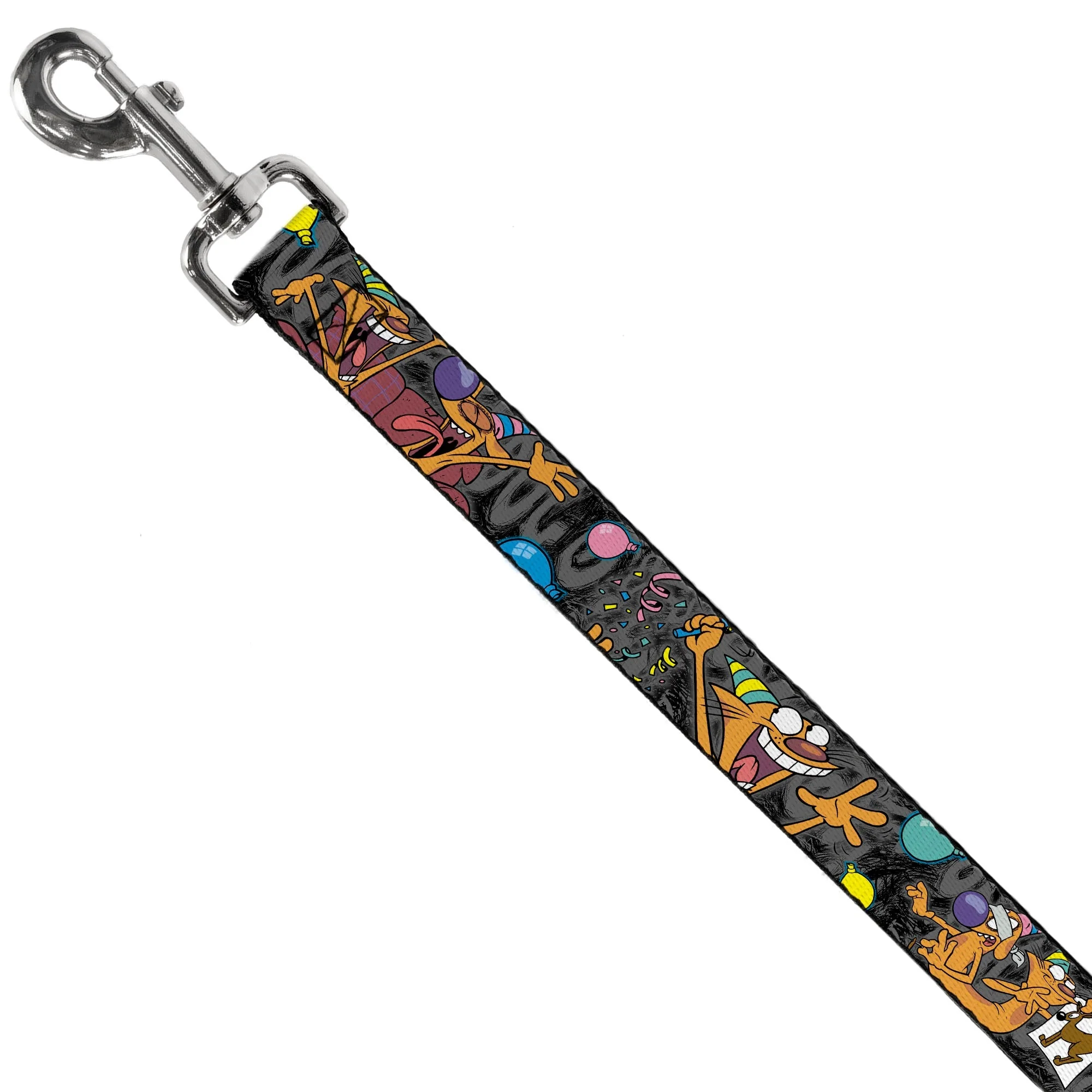 Dog Leash - CatDog Party/Balloons/CATDOG Logo Gray/Black/Multi Color - Image 2