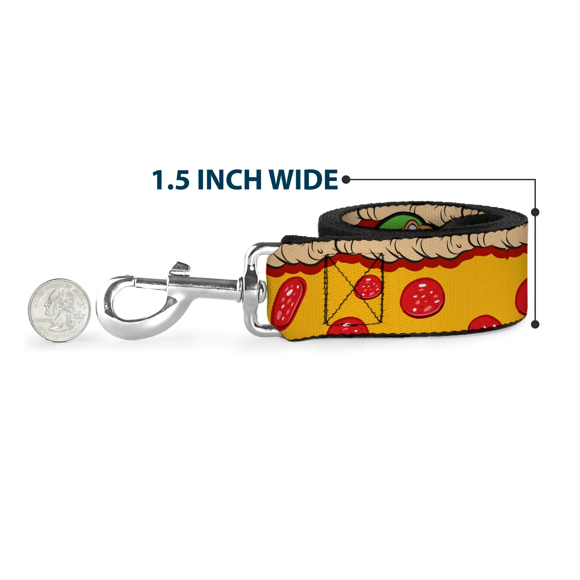 Dog Leash - Classic Teenage Mutant Ninja Turtles 4-Turtle Faces Pepperoni Pizza/Turtles Pose16 - Image 6