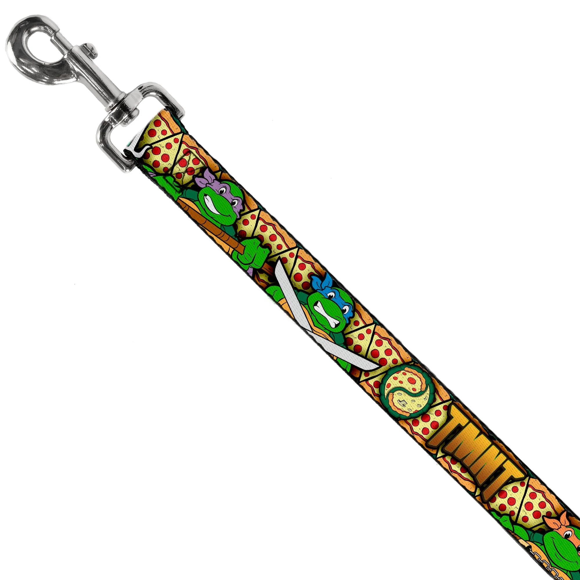 Dog Leash - Classic Teenage Mutant Ninja Turtles Turtle Poses/Pizza Slices - Image 2