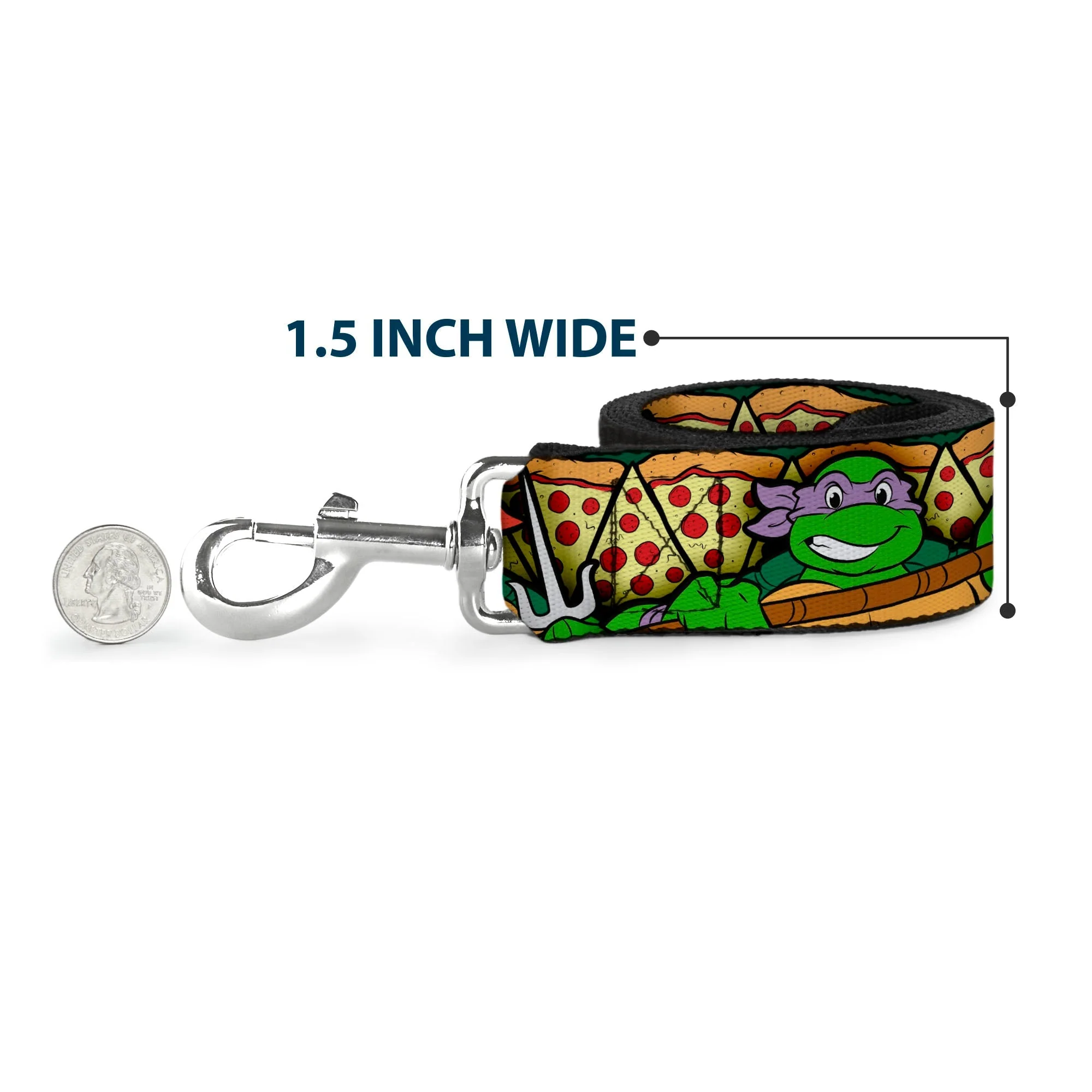 Dog Leash - Classic Teenage Mutant Ninja Turtles Turtle Poses/Pizza Slices - Image 6