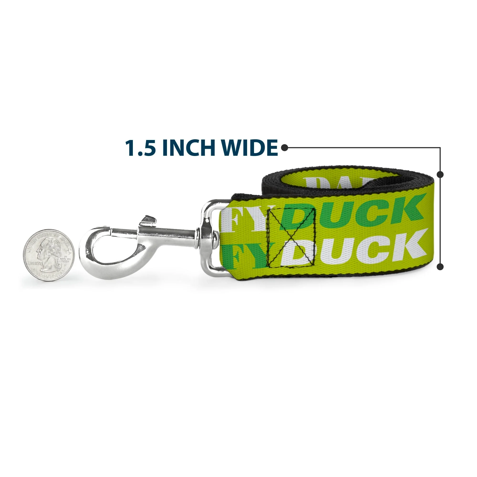Dog Leash - DAFFY DUCK w/Face CLOSE-UP Greens - Image 6