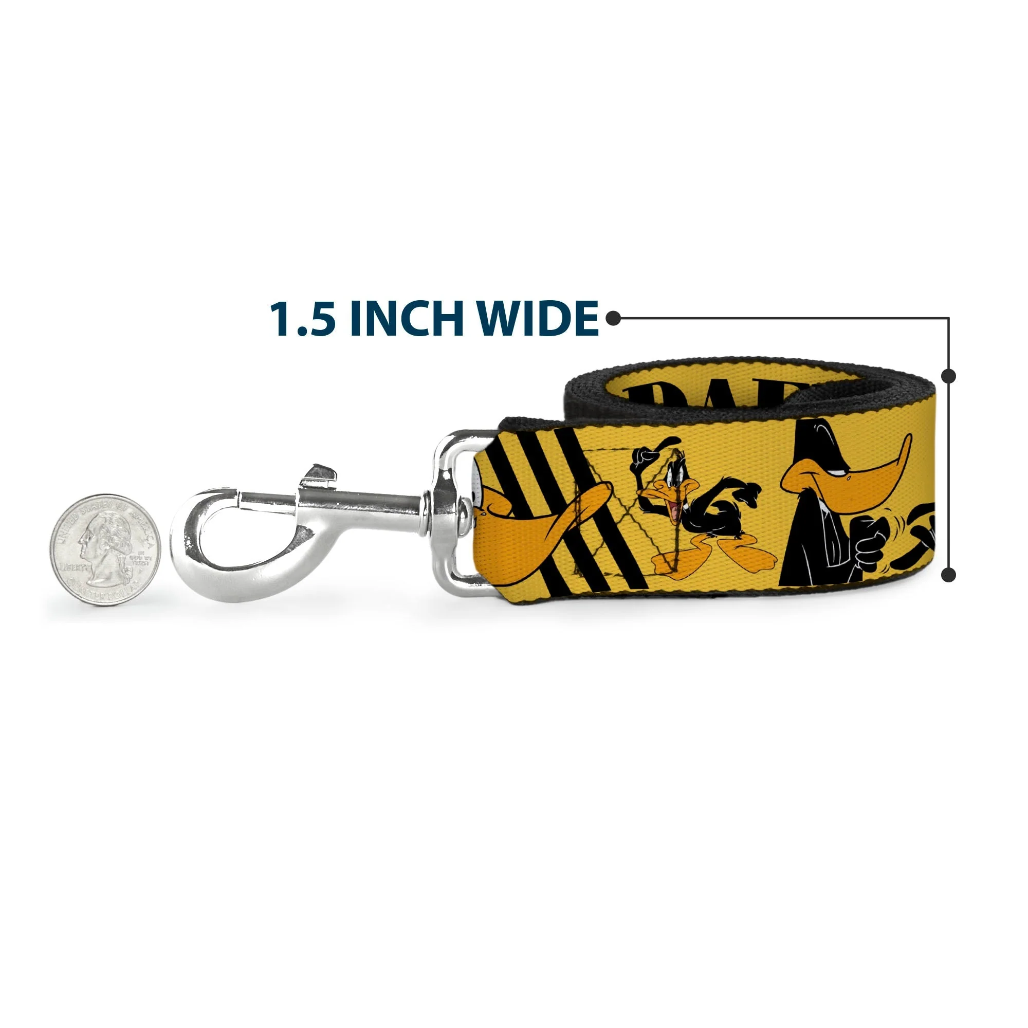 Dog Leash - DAFFY DUCK w/Poses Yellow/Black - Image 6