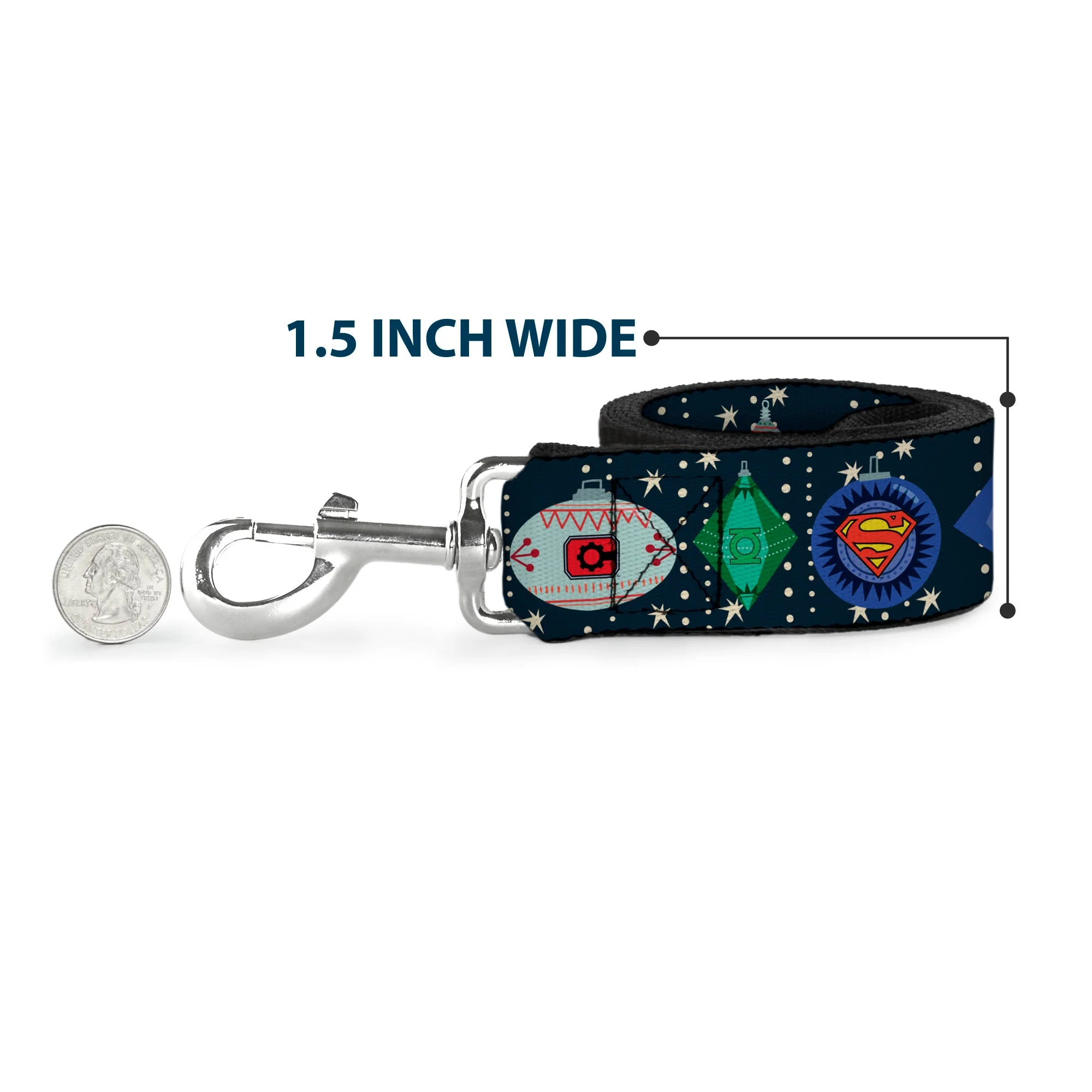 Dog Leash - DC Comics Justice League Holiday Ornament Icons and Stars - Image 6