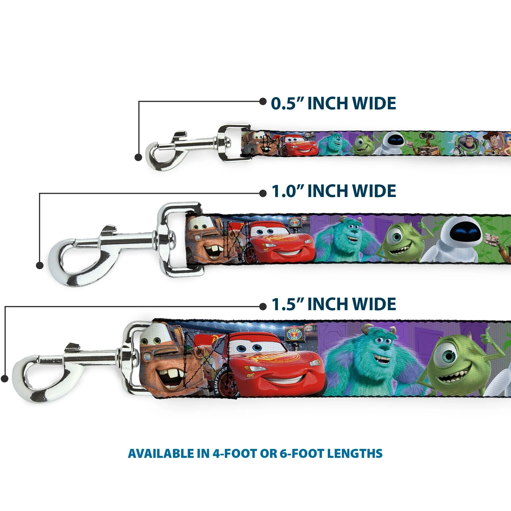Dog Leash - Disney Pixar 7-Movie Character Collage - Image 3