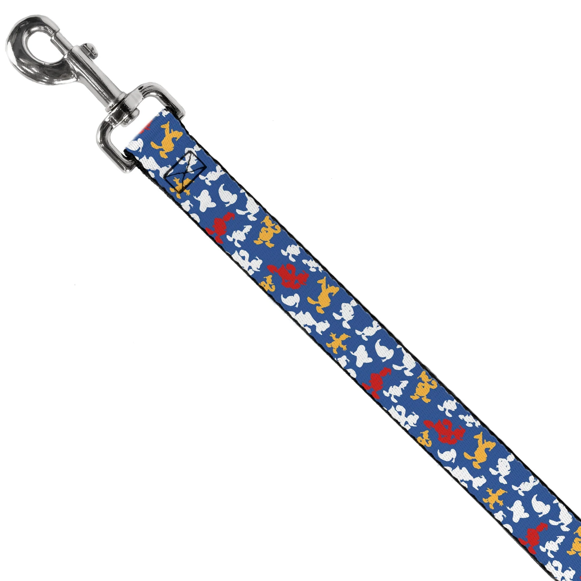 Dog Leash - Donald Duck Face/Poses Scattered Blue/White/Red/Yellow - Image 2