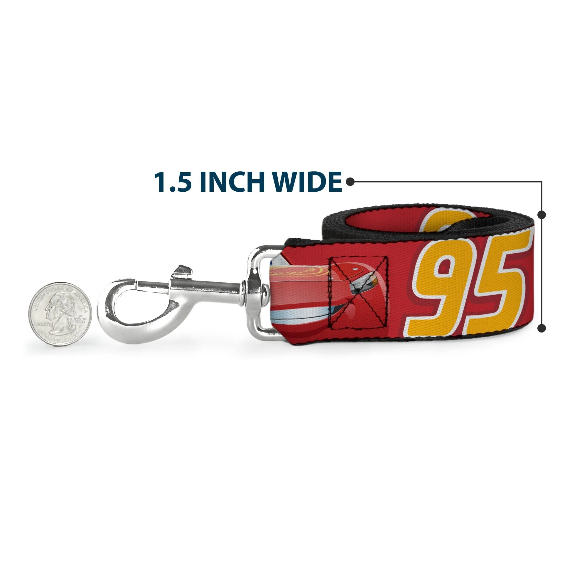 Dog Leash - Donald Duck Face/Poses Scattered Blue/White/Red/Yellow - Image 6