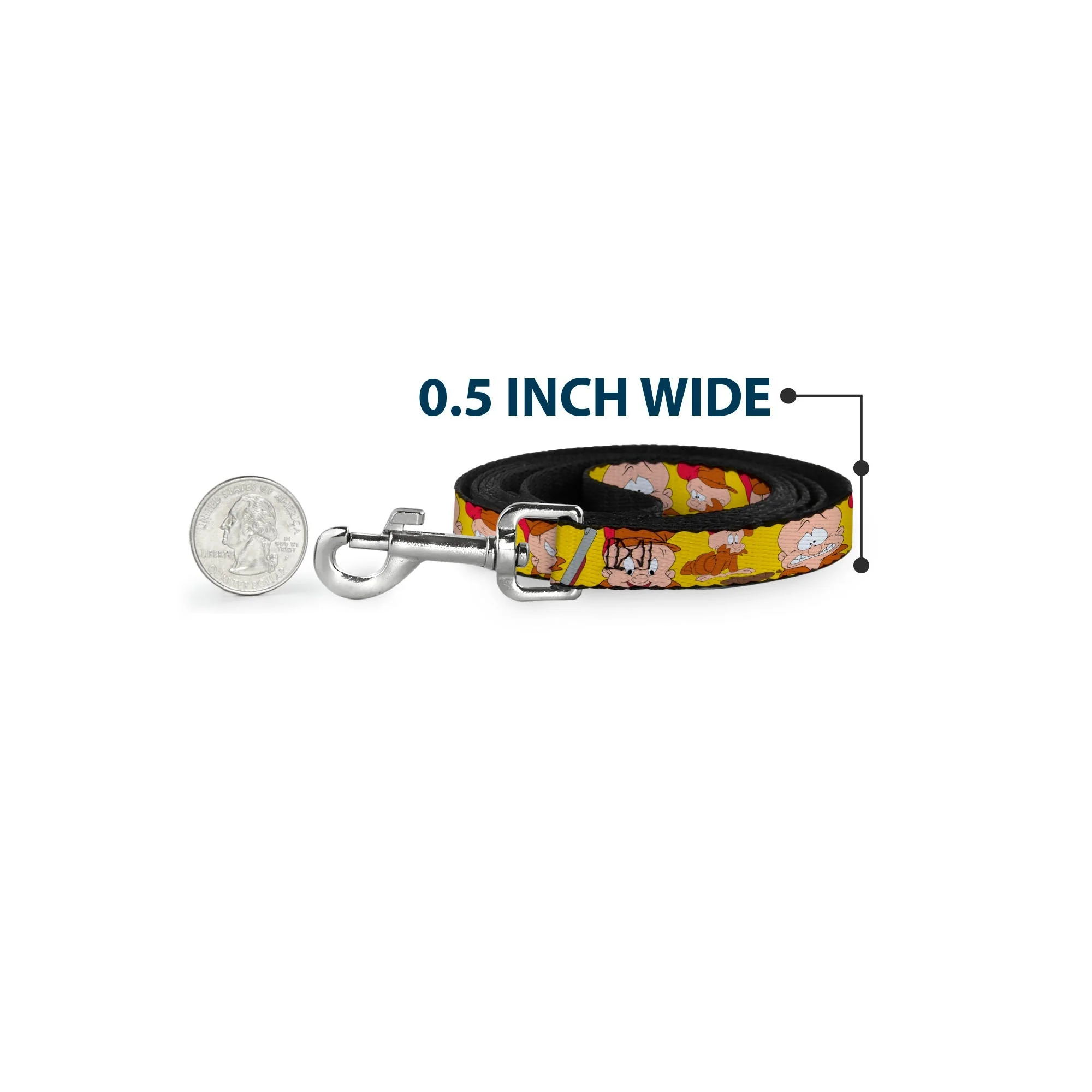 Dog Leash - Elmer Fudd Expressions Yellow - Image 4