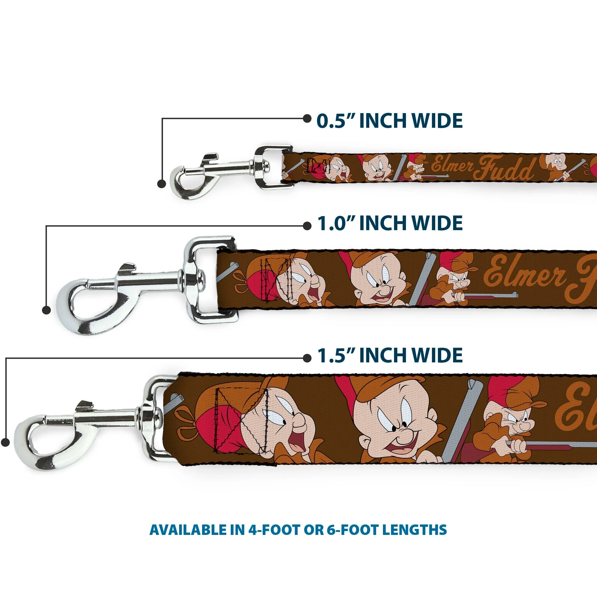 Dog Leash - ELMER FUDD w/Poses Browns - Image 3