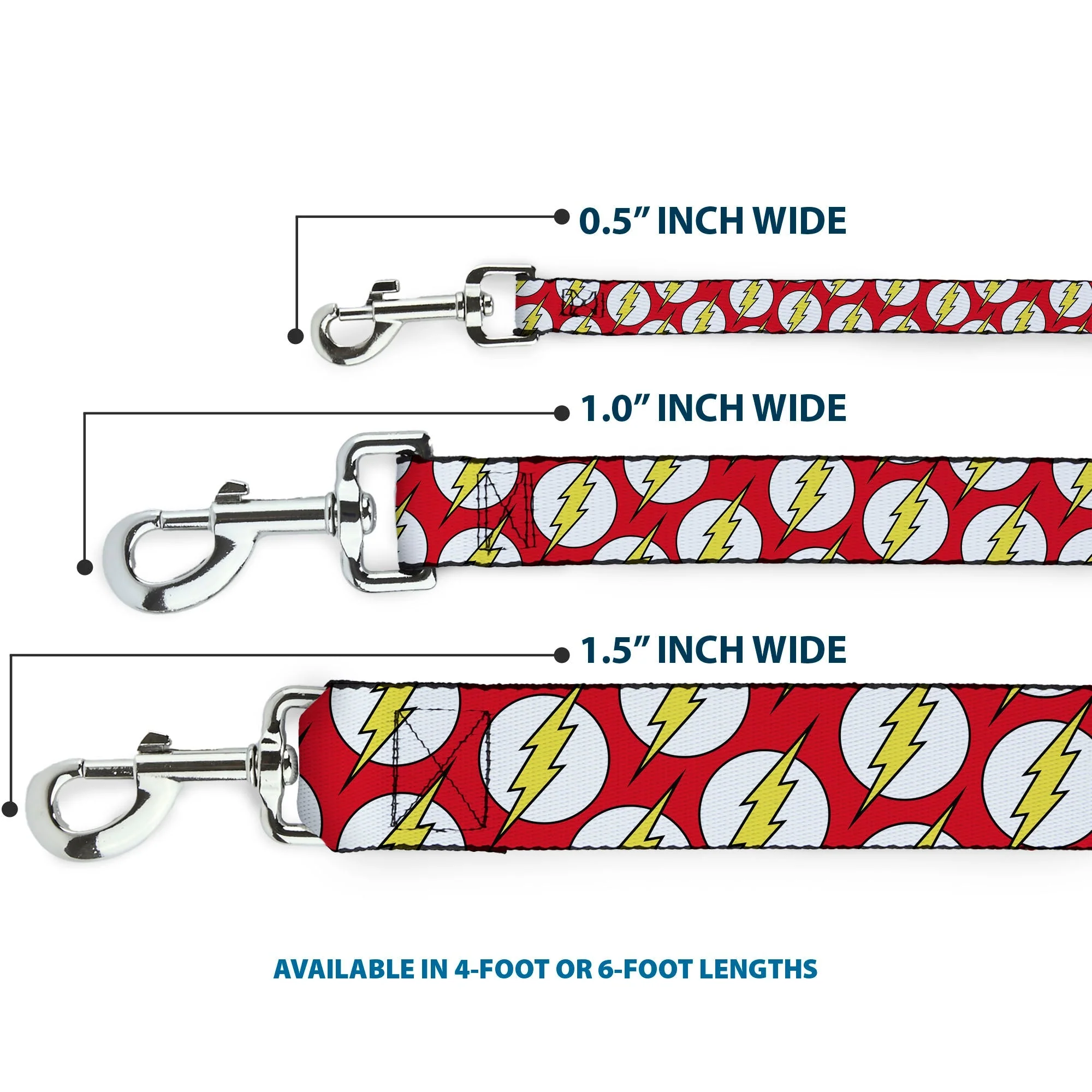 Dog Leash - Flash Logo Scattered Red/White/Yellow - Image 3
