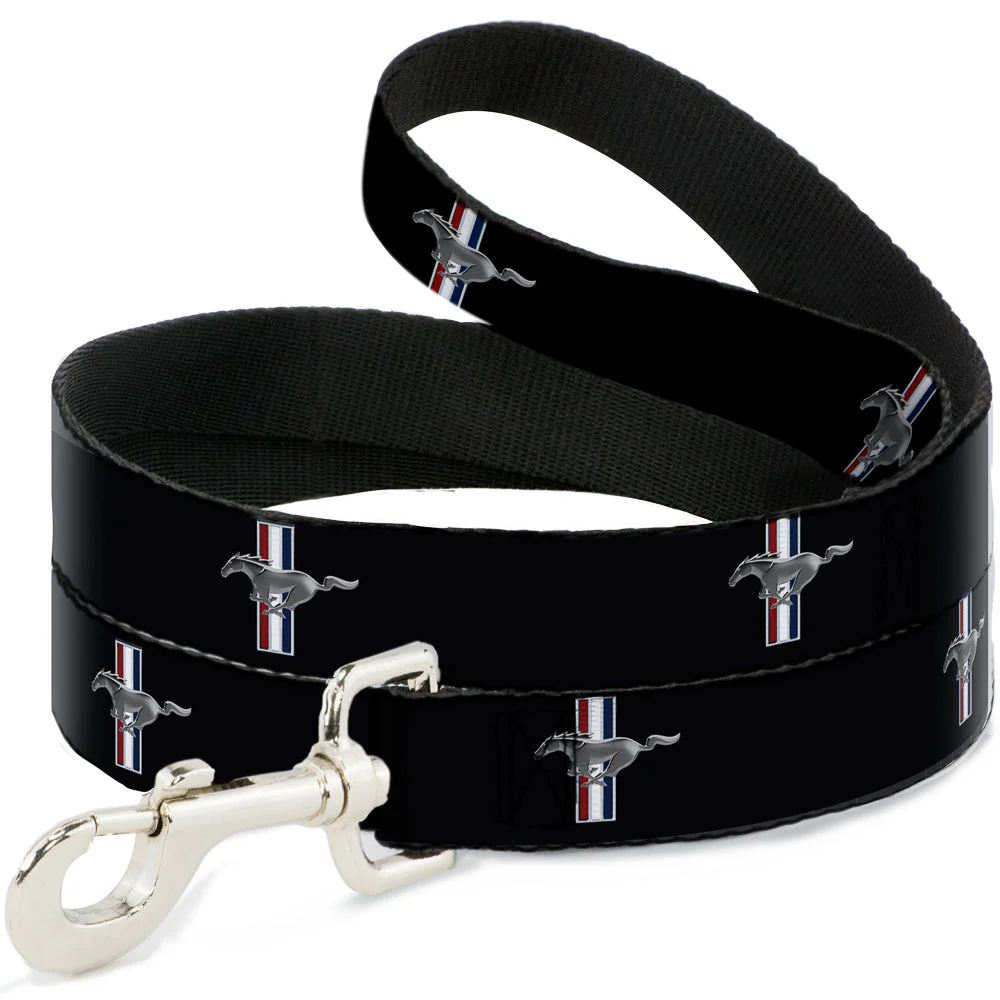 Dog Leash - Ford Mustang w/Bars Logo REPEAT