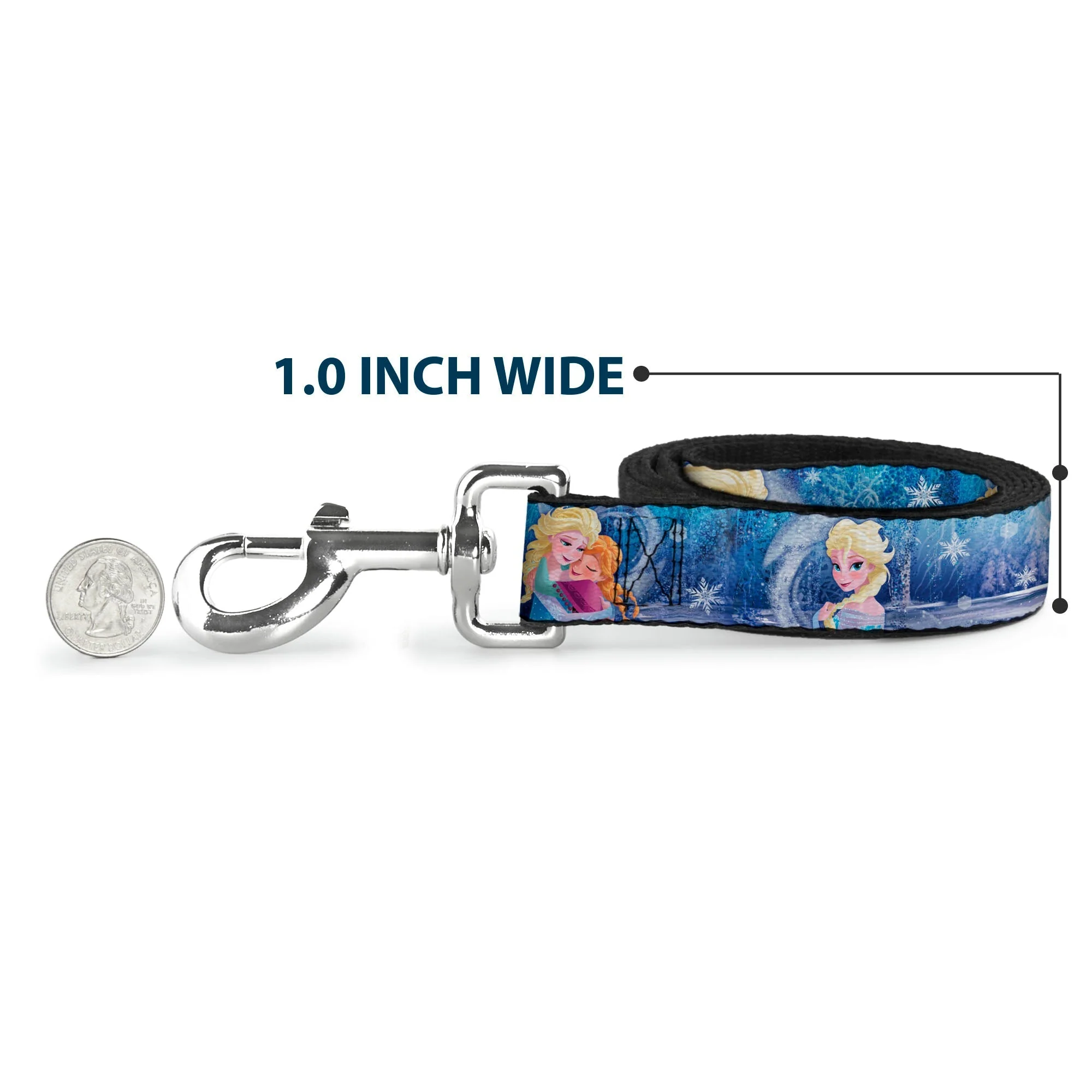 Dog Leash - Frozen Elsa the Snow Queen Poses/Snowflakes - Image 5