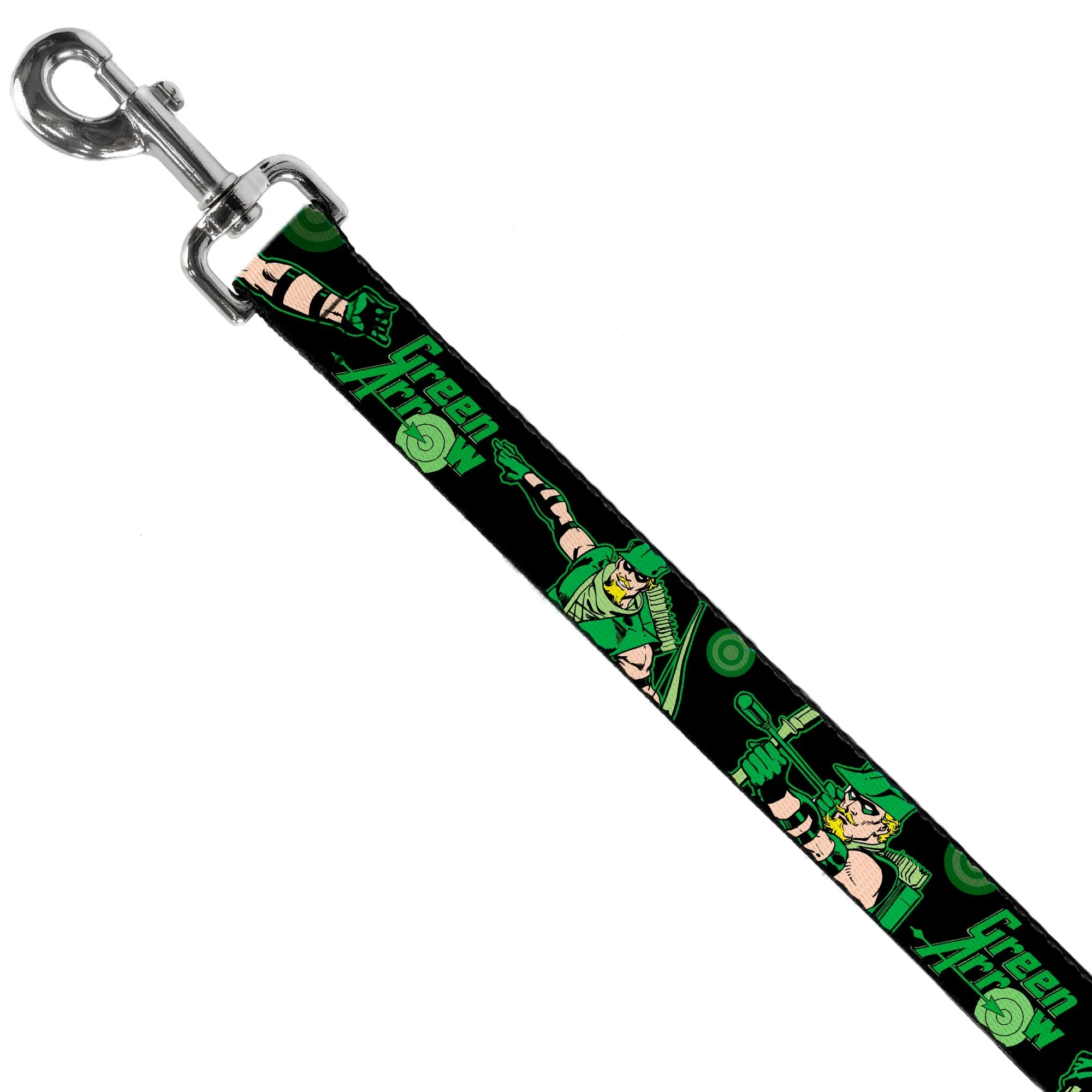 Dog Leash - GREEN ARROW Action Poses Targets Black Greens - Image 2
