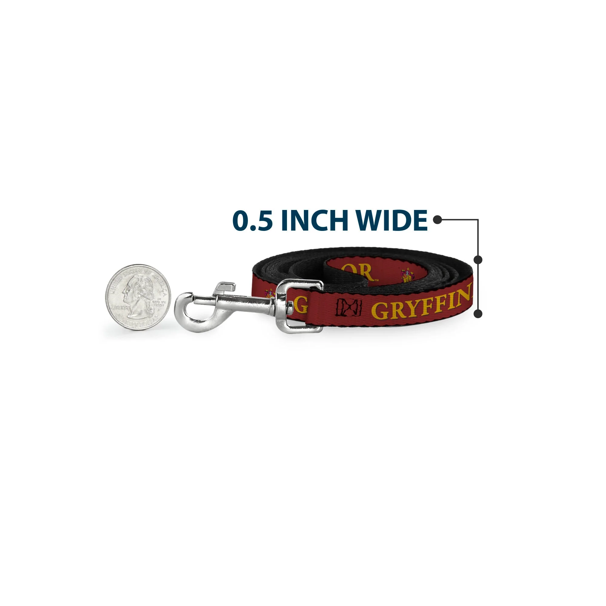 Dog Leash - Harry Potter GRYFFINDOR & Crest Black/Red - Image 4