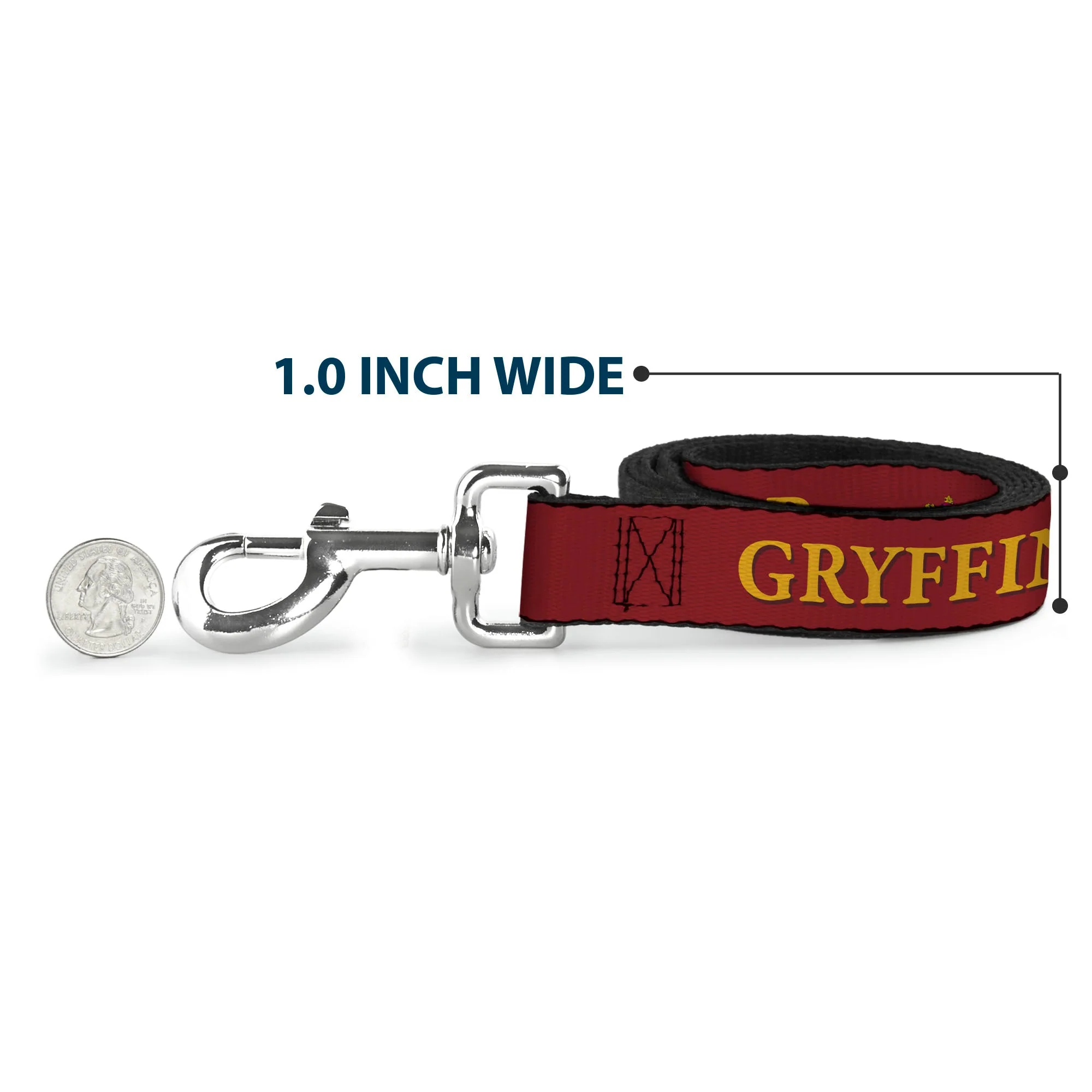 Dog Leash - Harry Potter GRYFFINDOR & Crest Black/Red - Image 5
