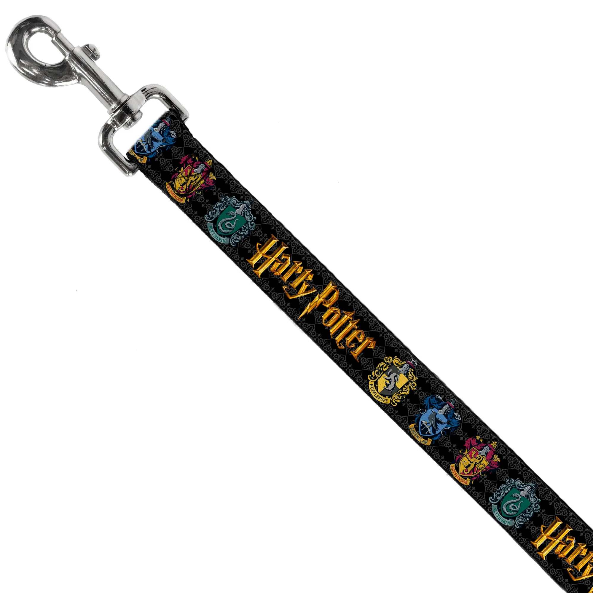 Dog Leash - HARRY POTTER Hufflepuff/Ravenclaw/Gryffindor/Slytherin Coat of Arms Black - Image 2