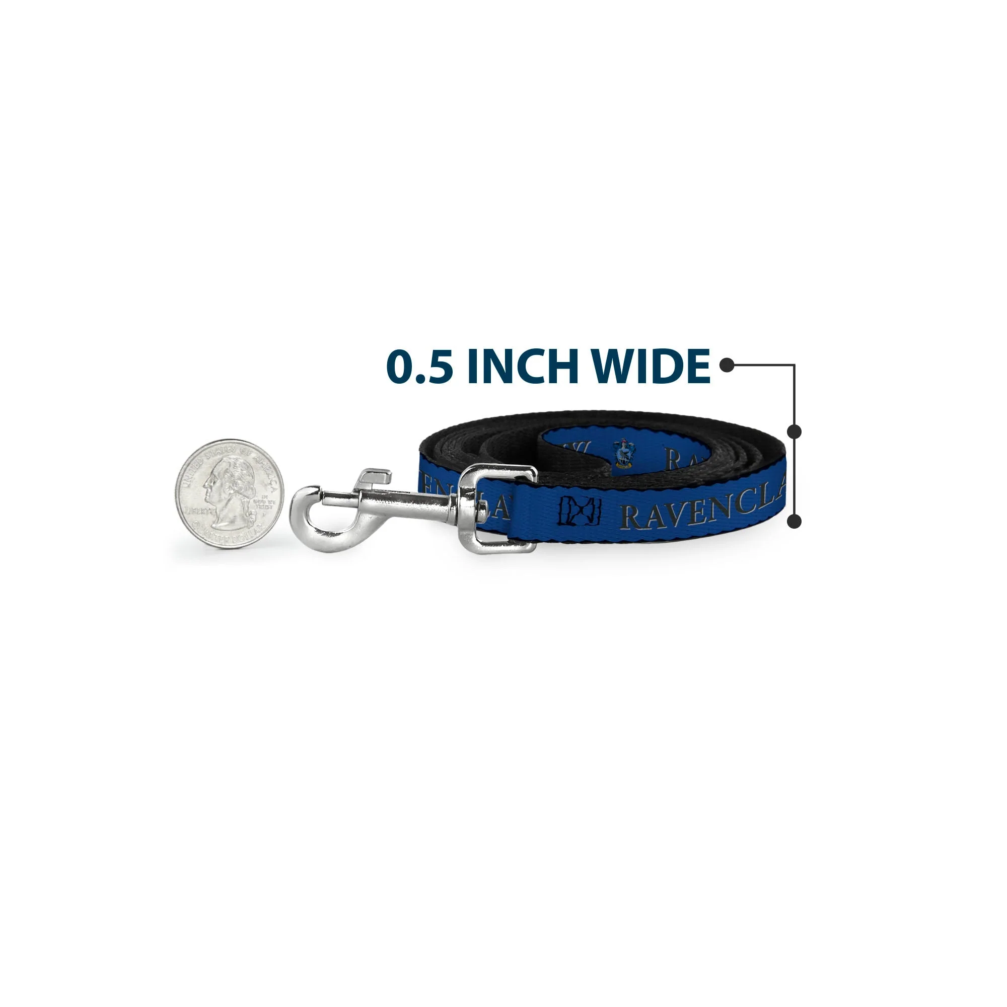 Dog Leash - Harry Potter RAVENCLAW & Crest Blue/Black - Image 4