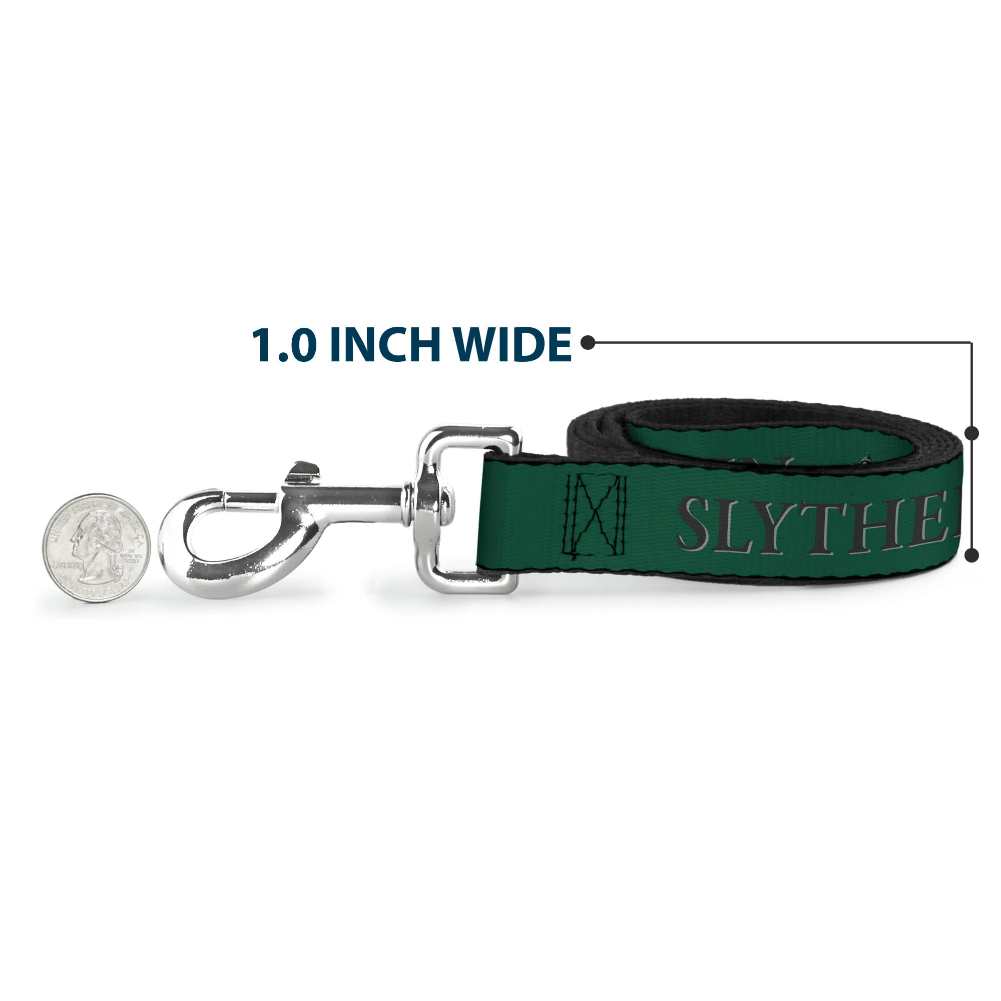 Dog Leash - Harry Potter SLYTHERIN & Crest Green/Black - Image 5
